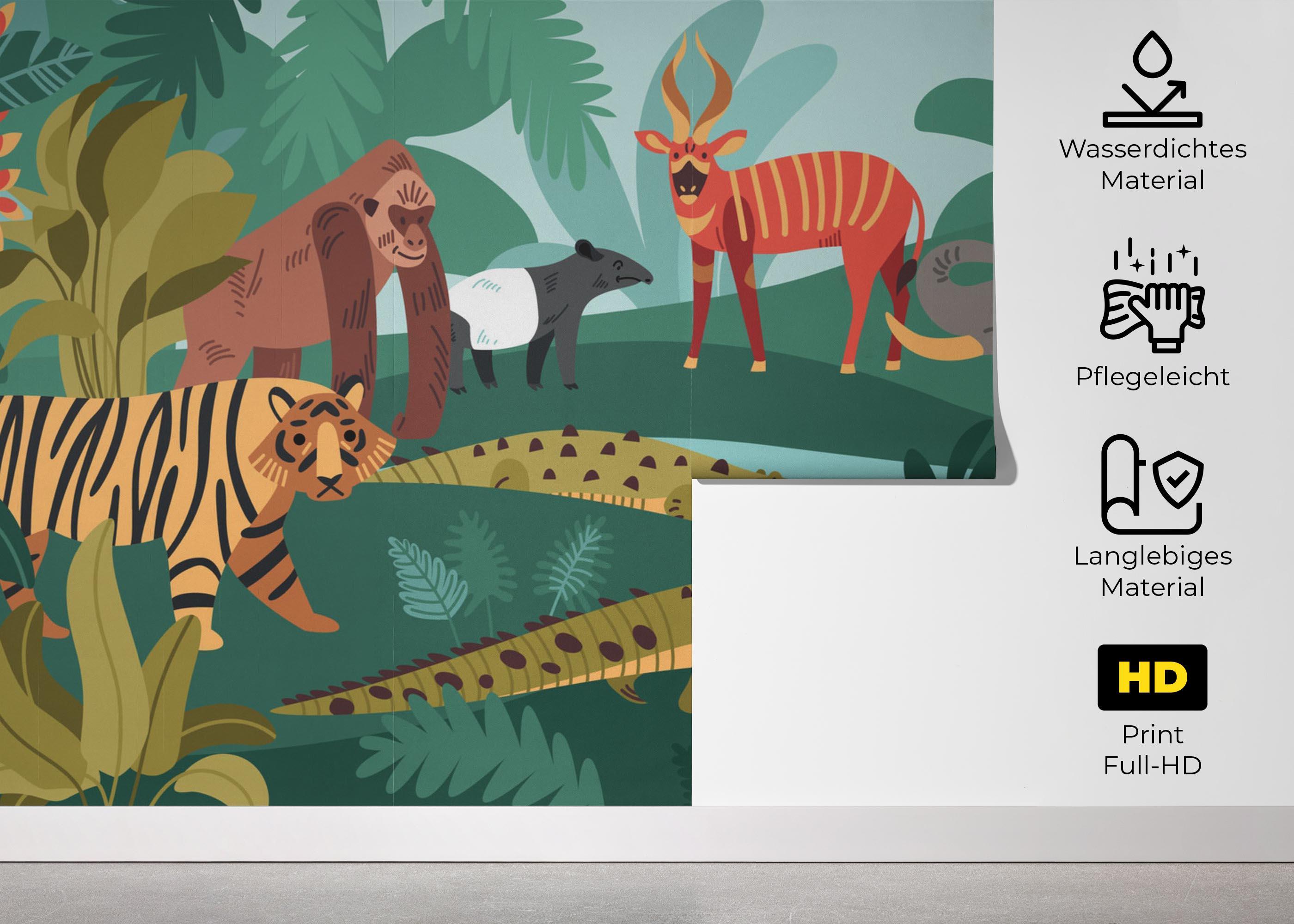 Fototapete Animal Composition mockup 5