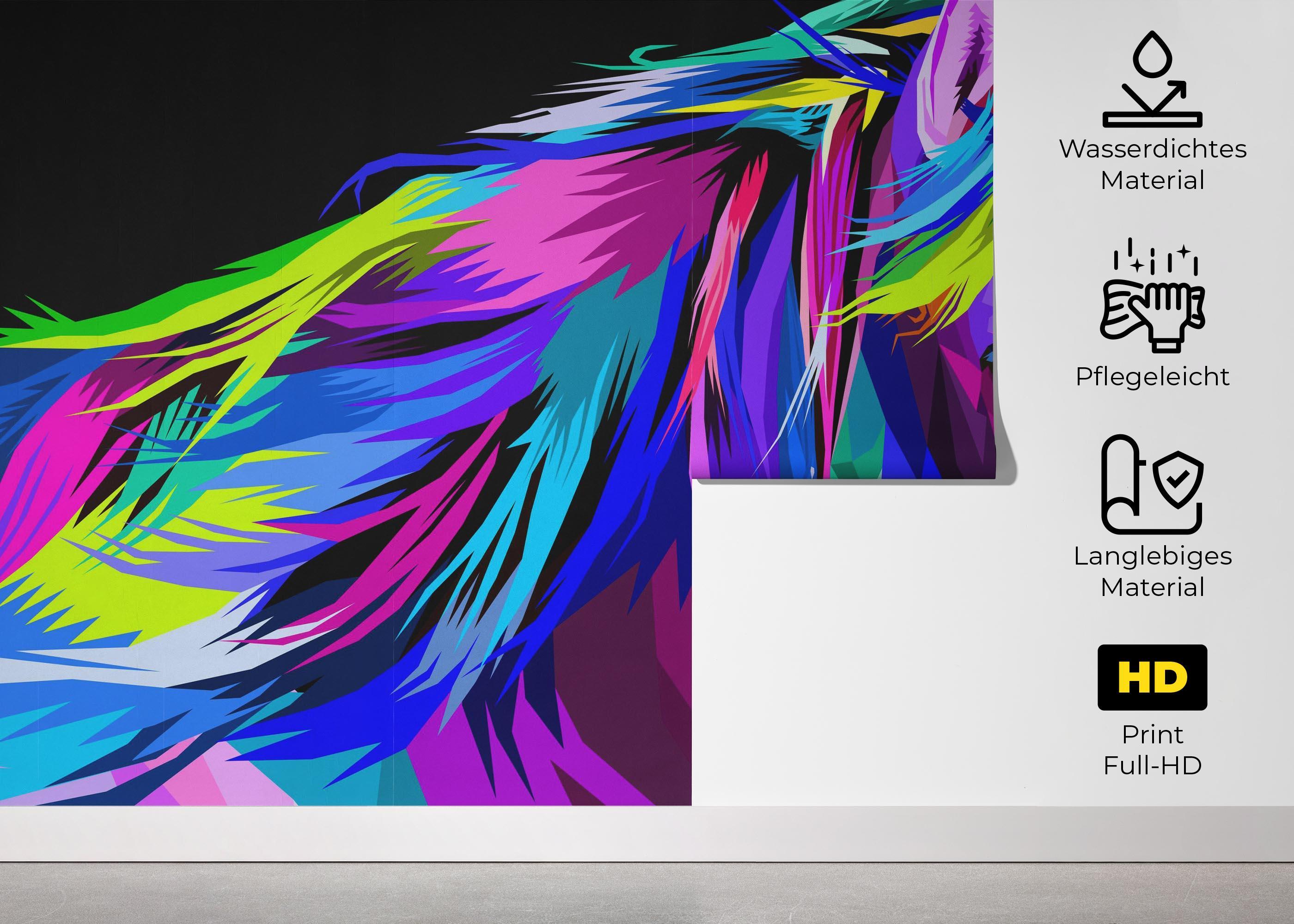 Fototapete Beautiful Color Horse mockup 5