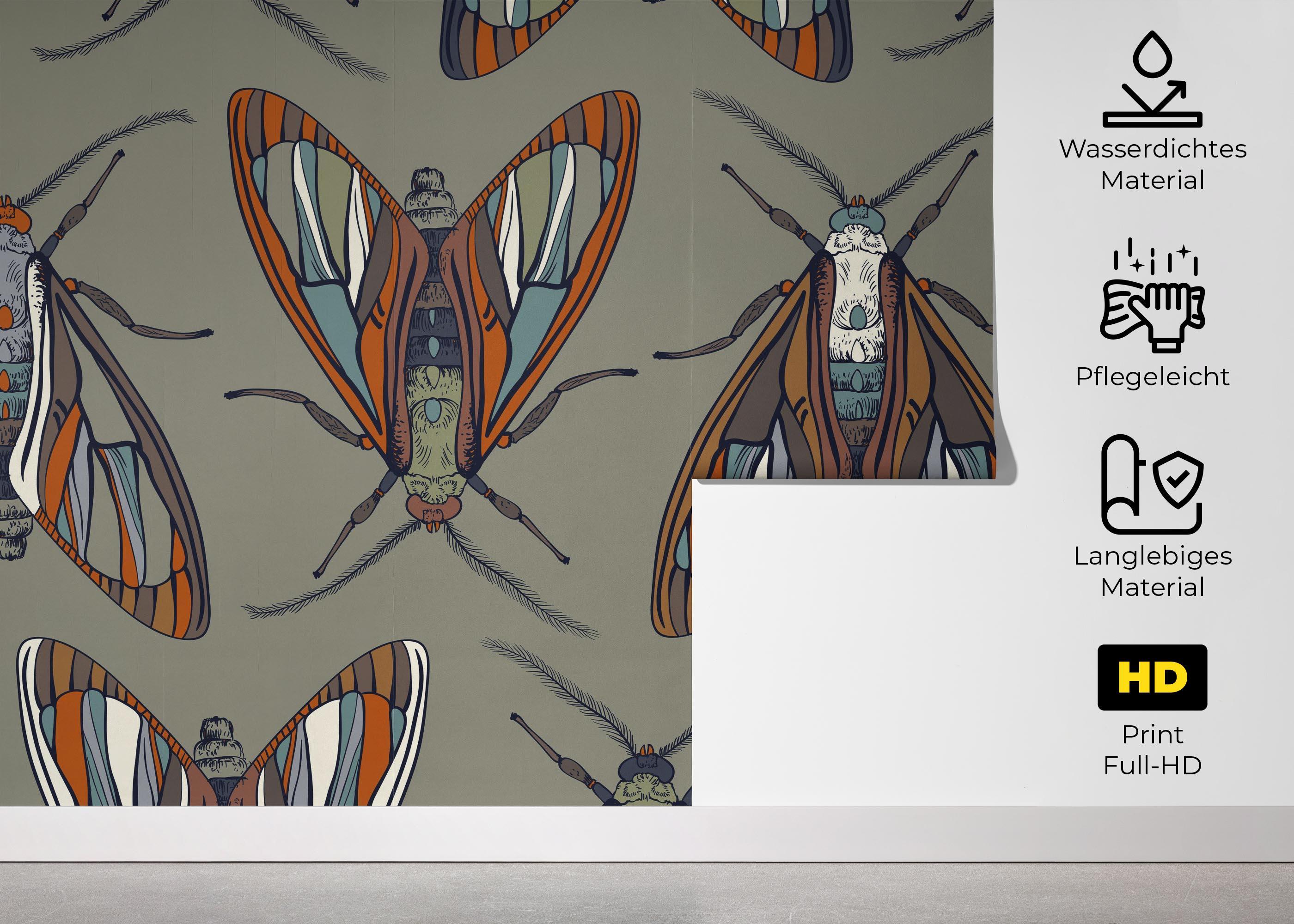 Fototapete Brown Insect mockup 5
