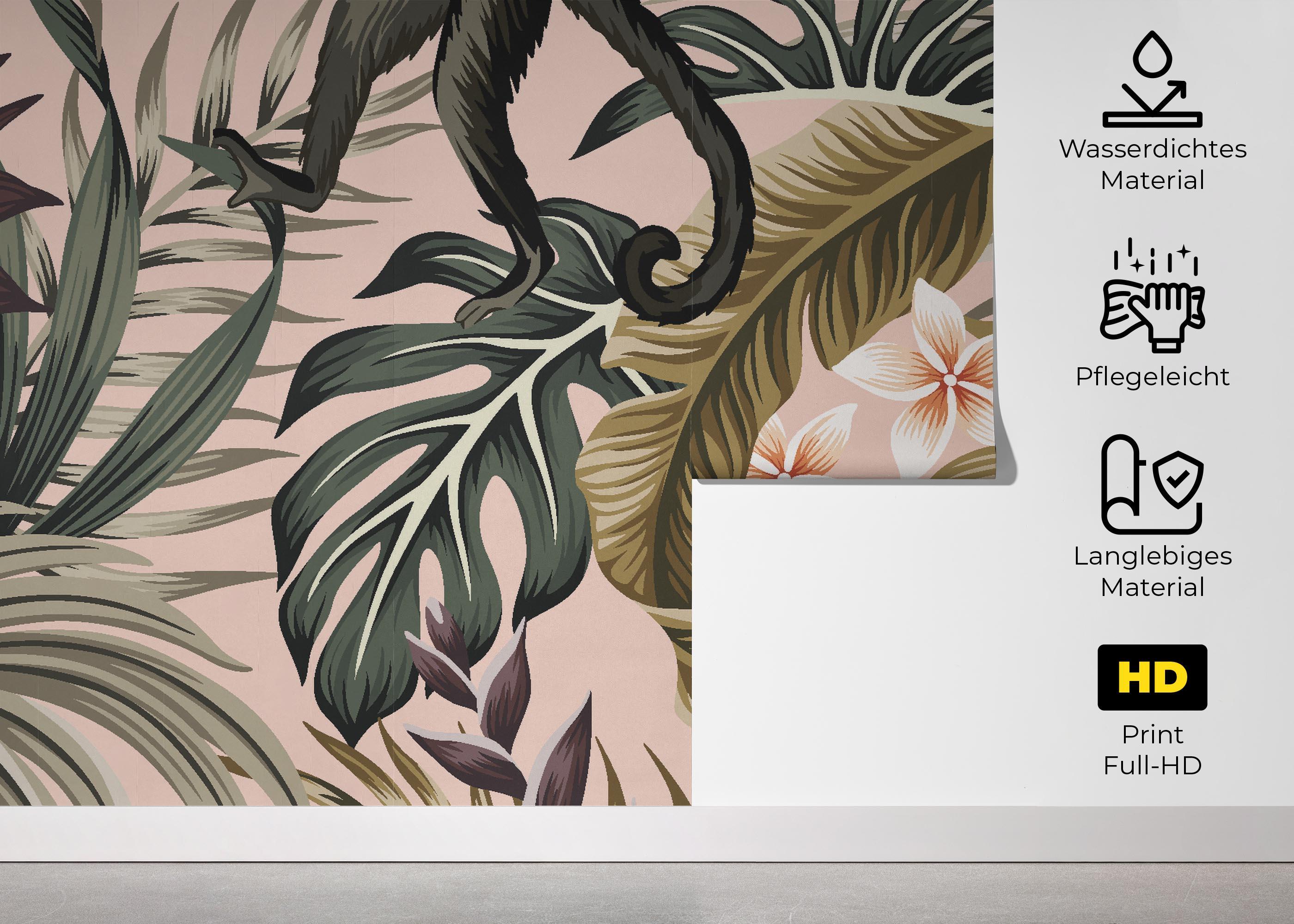 Fototapete Grey Monkey Art mockup 5