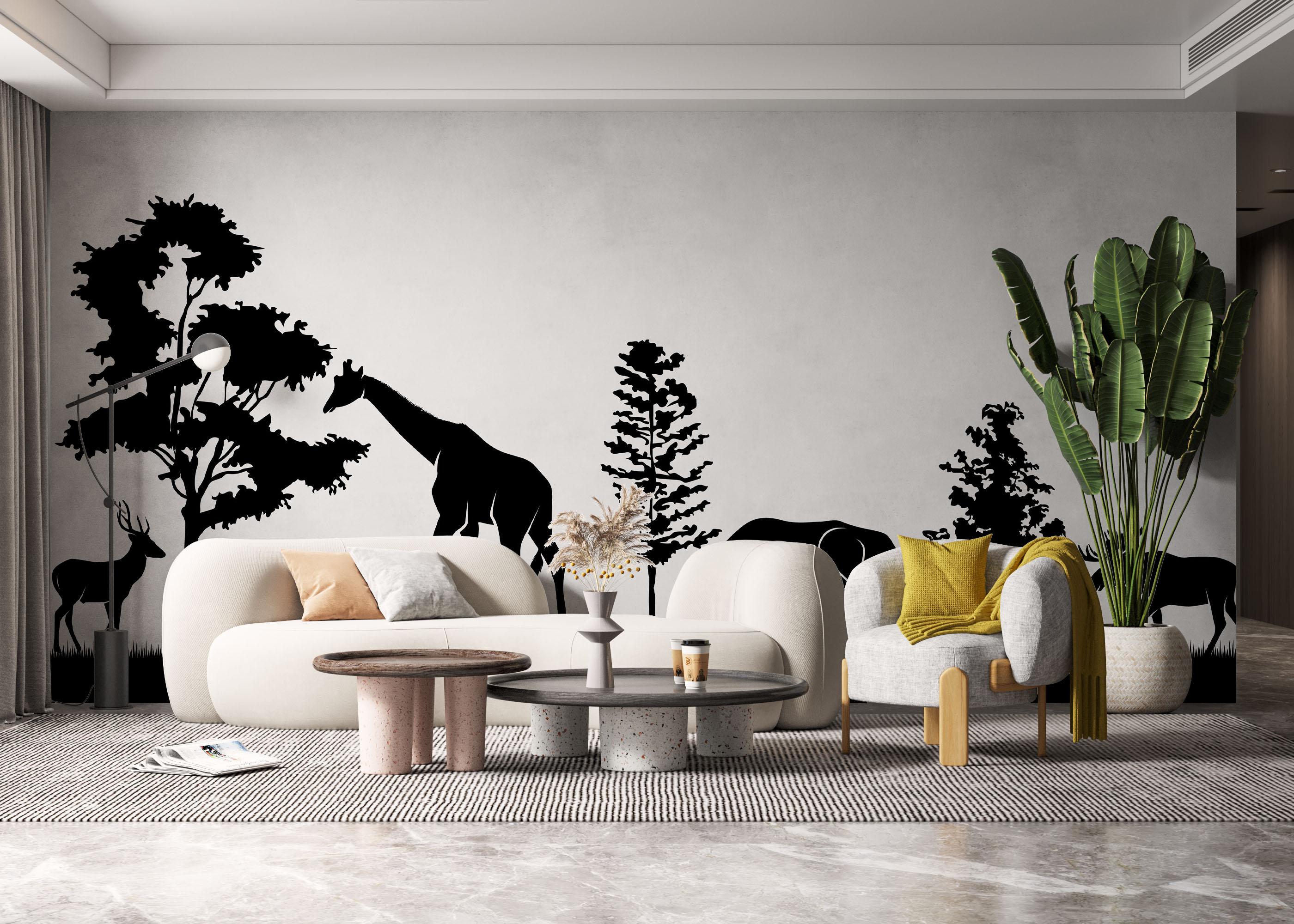 Fototapete Animal Shilouette mockup 6