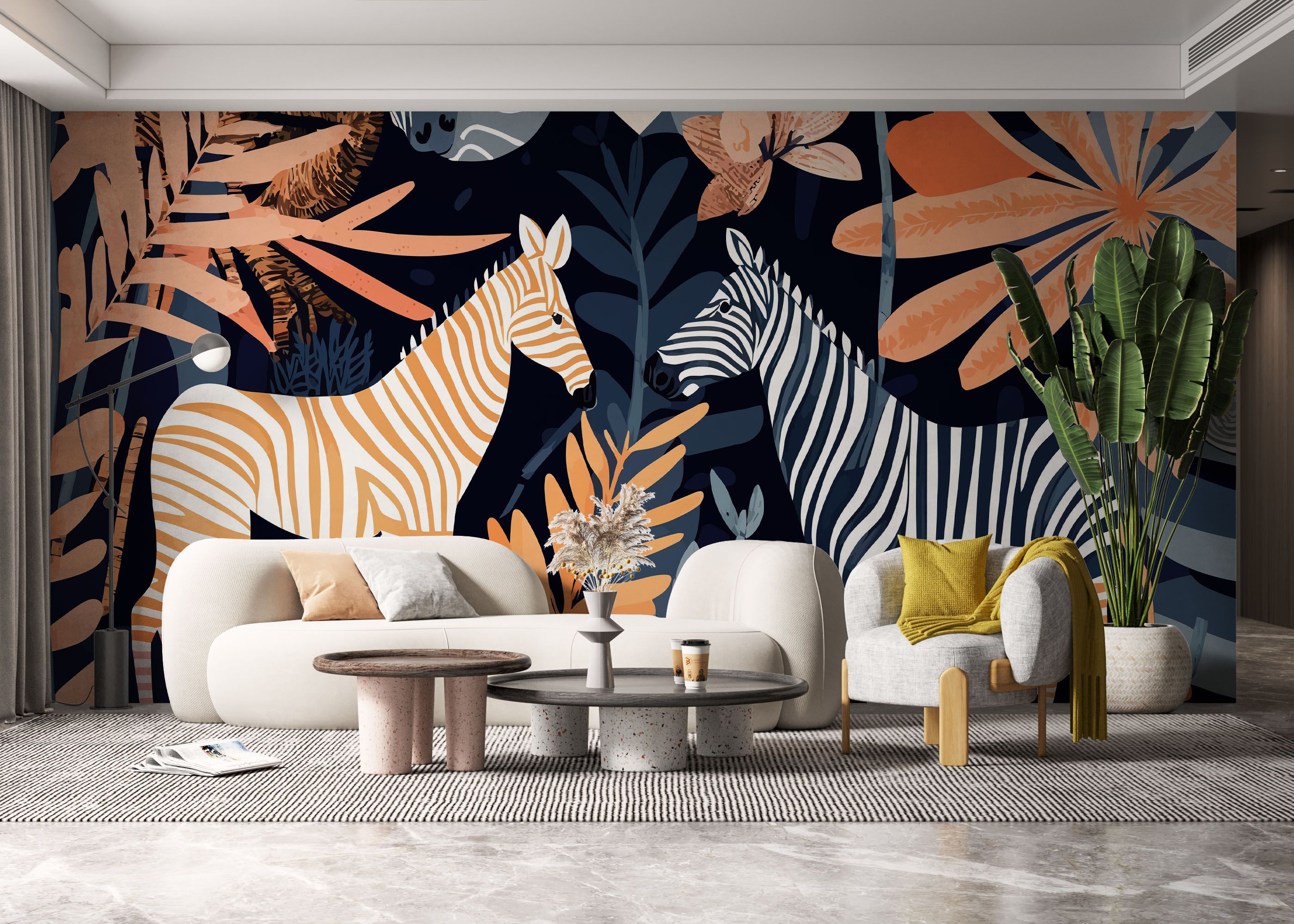 Zebra Wall Art mockup 6