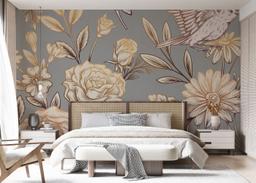 Gold Brown Flower mockup 7