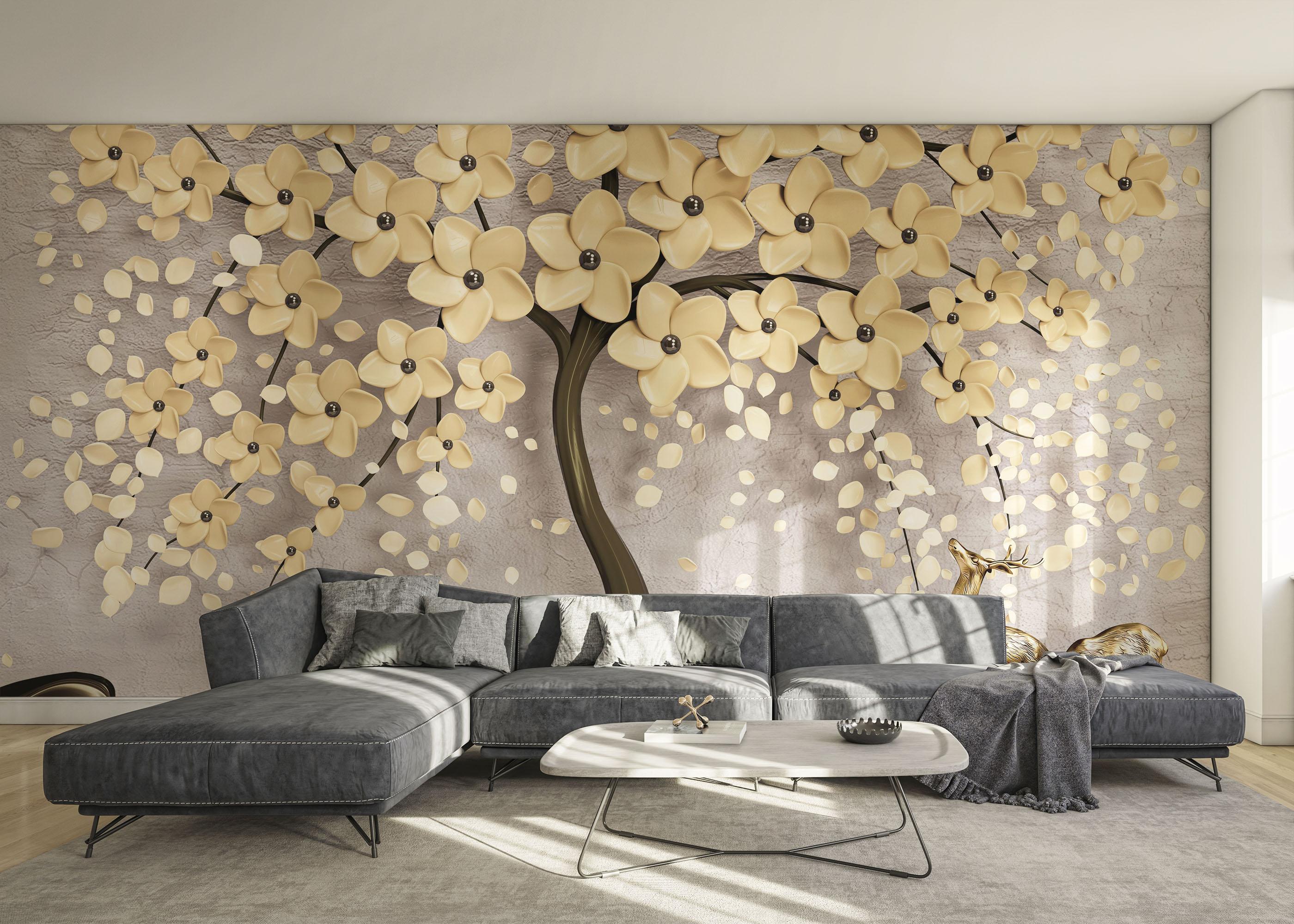 Fototapete Chocolate Flowers mockup 0