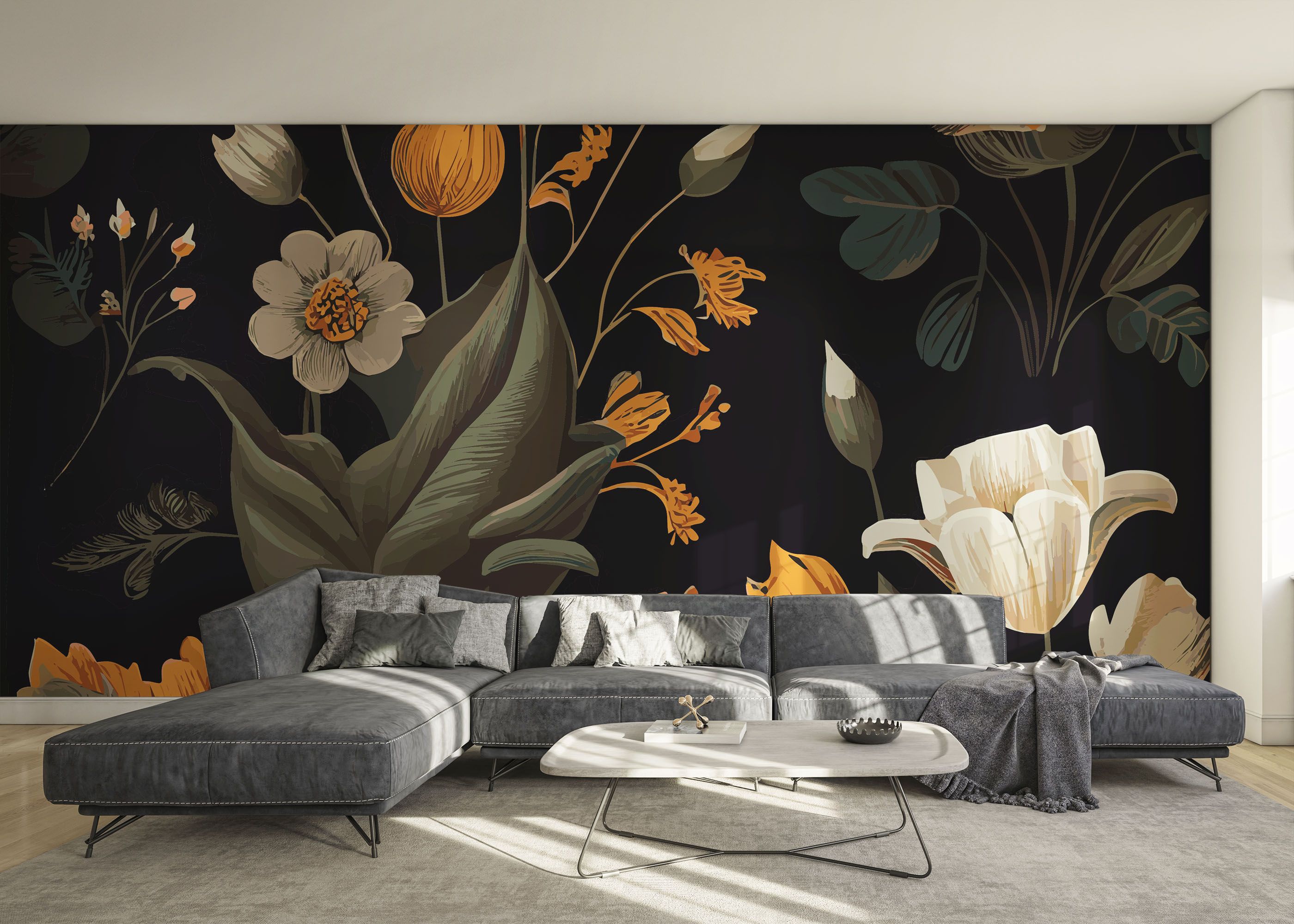 Cream Tulip Art mockup 0