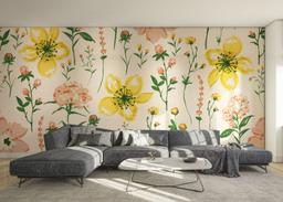 Yellow Pink Flower mockup 0