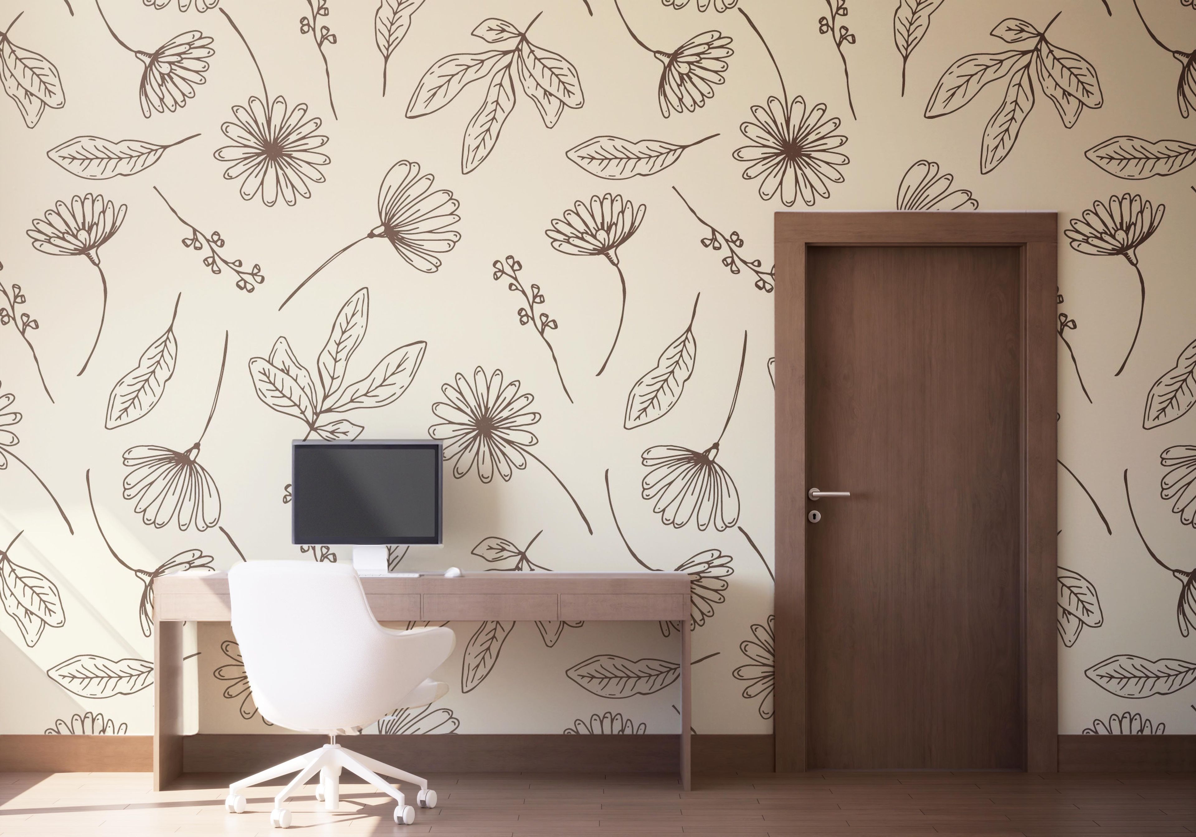 Brown Line Flower mockup 1