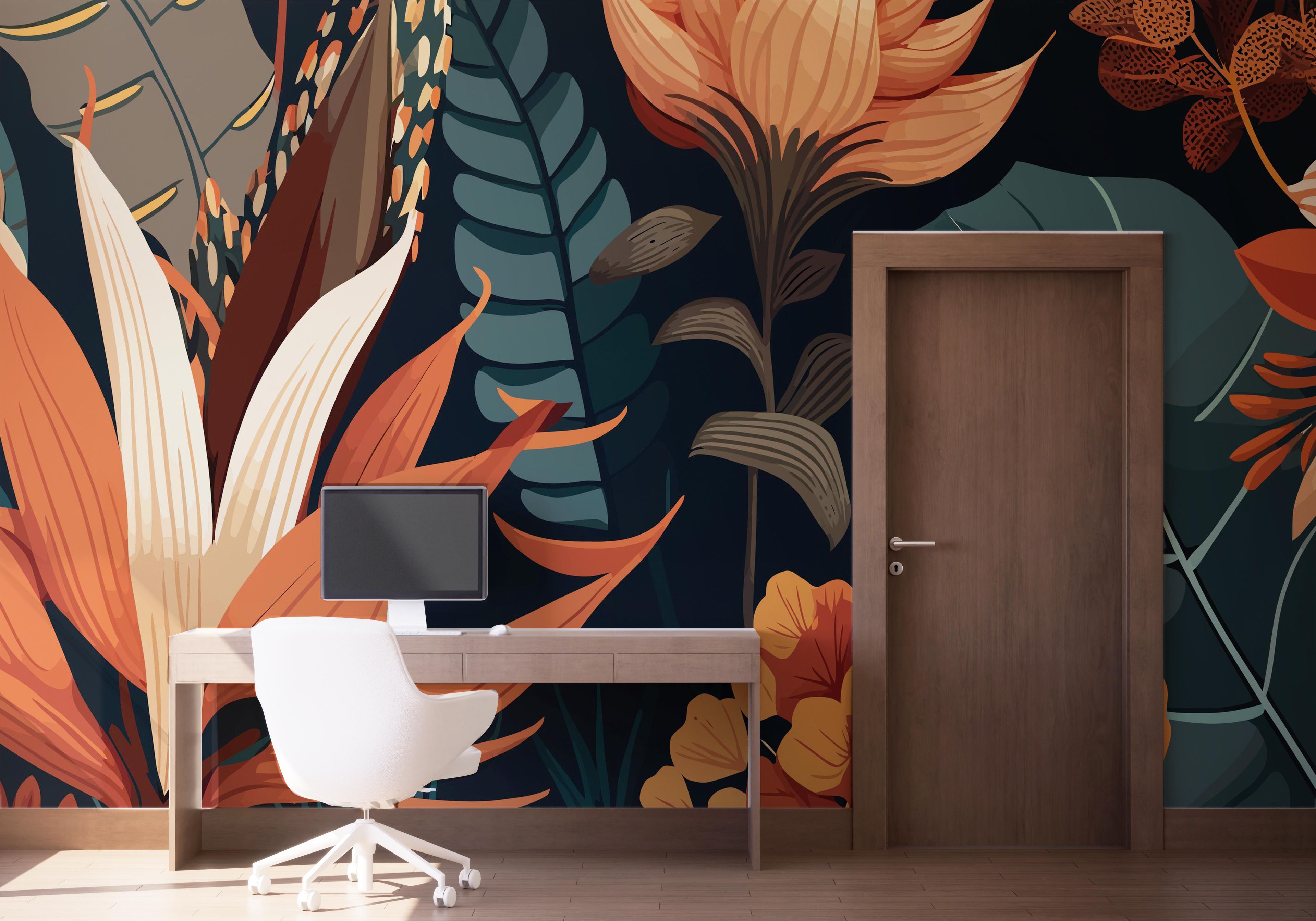 Brown Orange Plants mockup 1