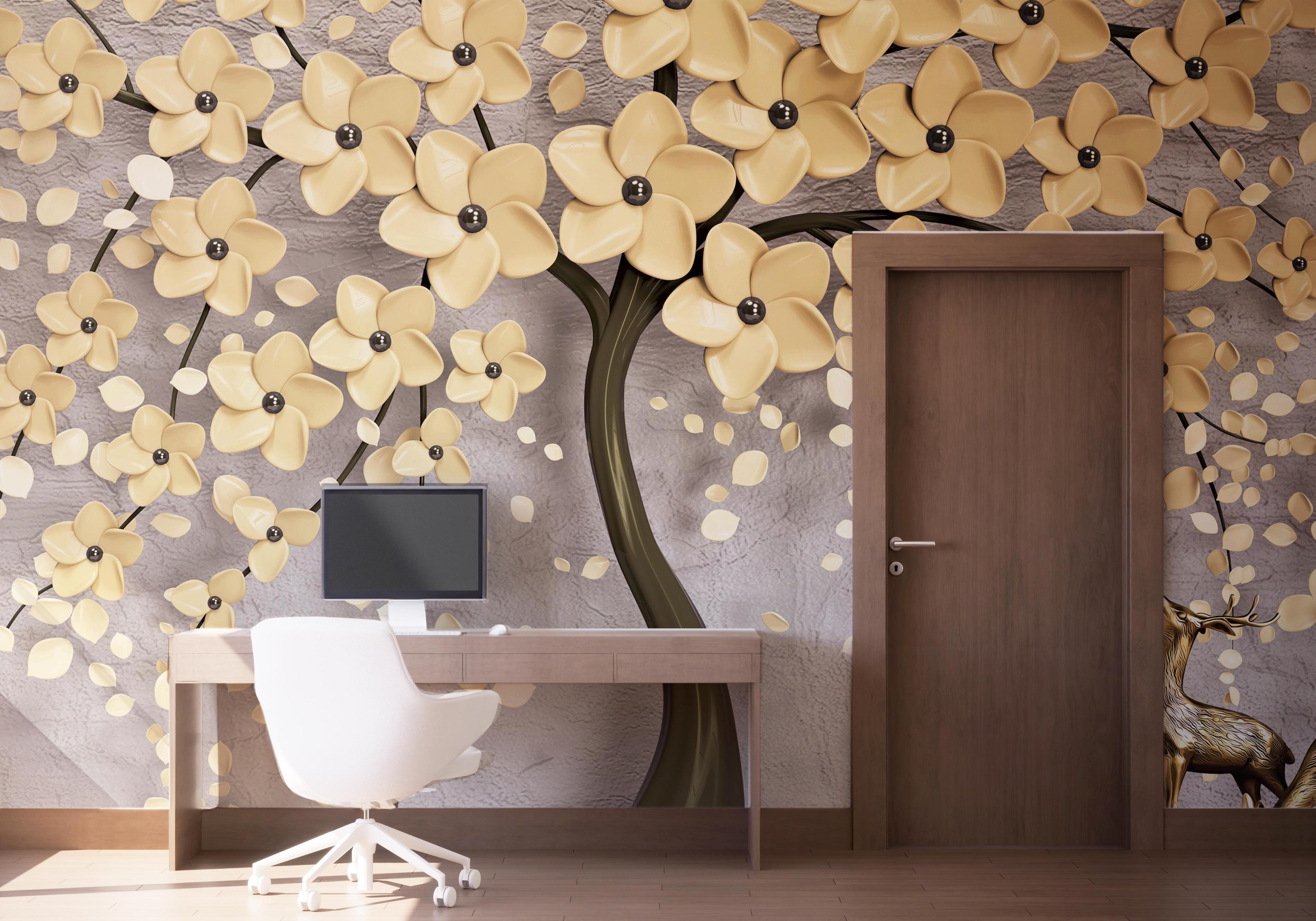 Fototapete Chocolate Flowers mockup 1