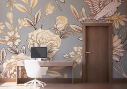 Gold Brown Flower mockup 1