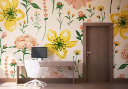 Yellow Pink Flower mockup 1