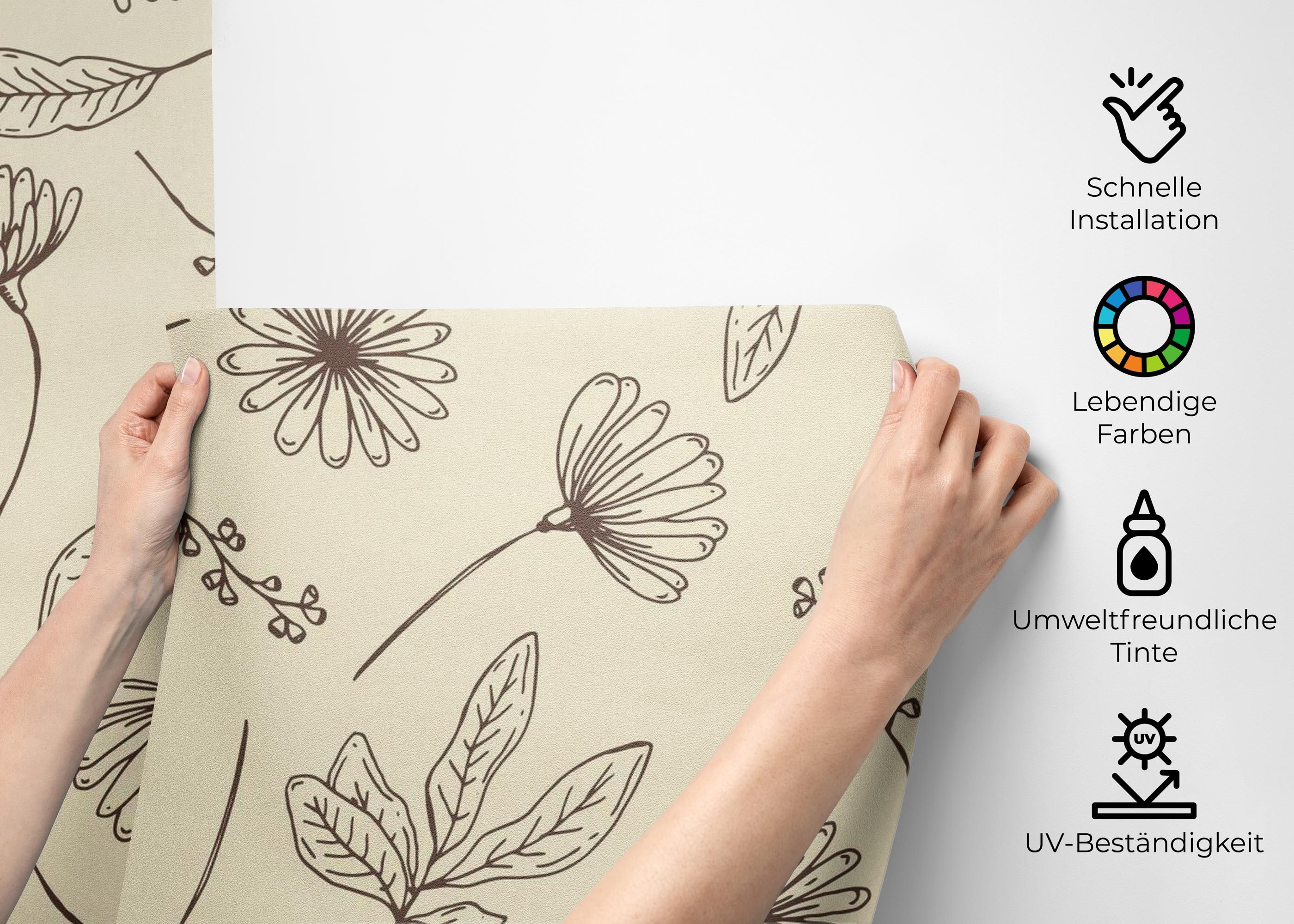 Brown Line Flower mockup 2