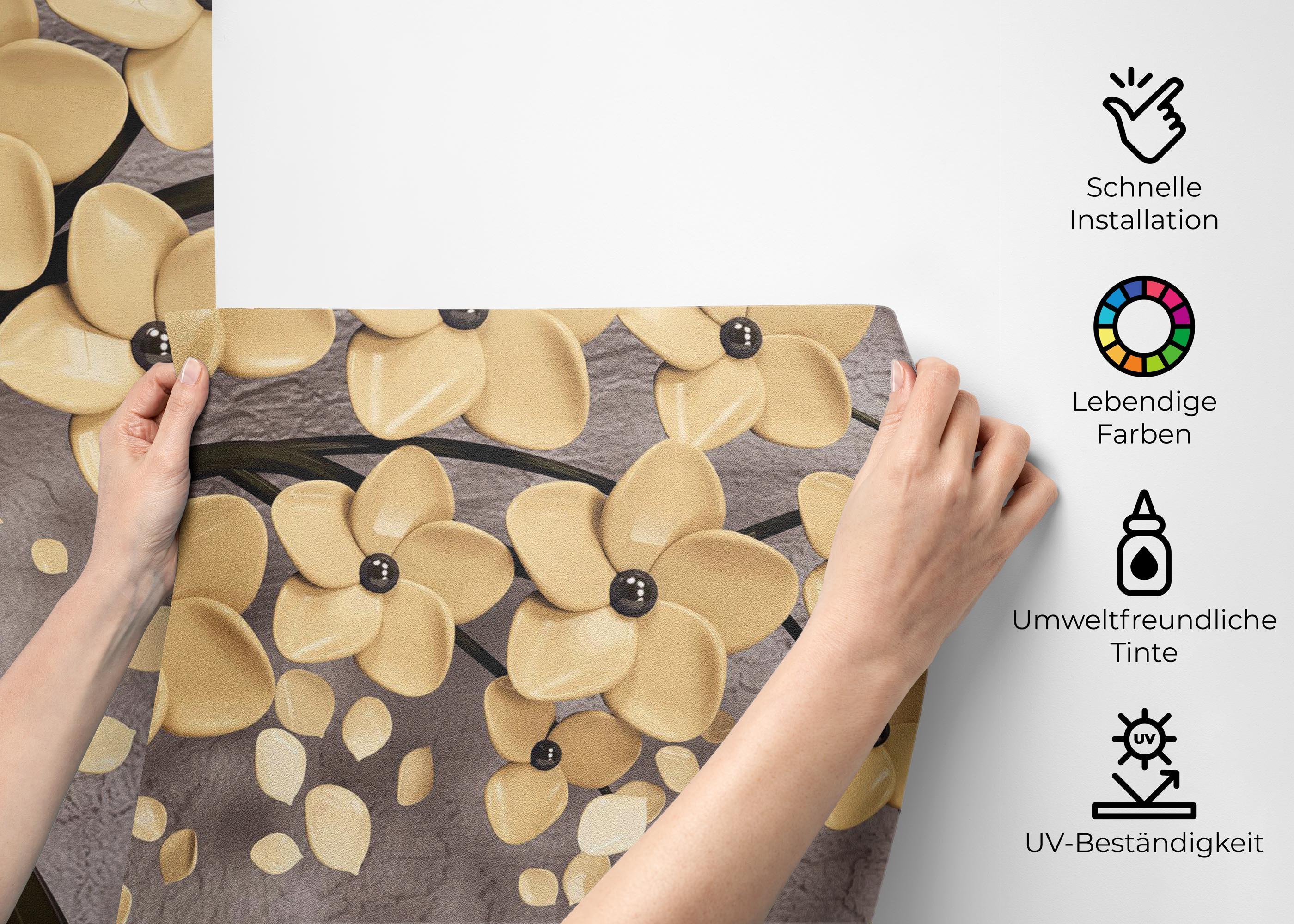 Fototapete Chocolate Flowers mockup 2