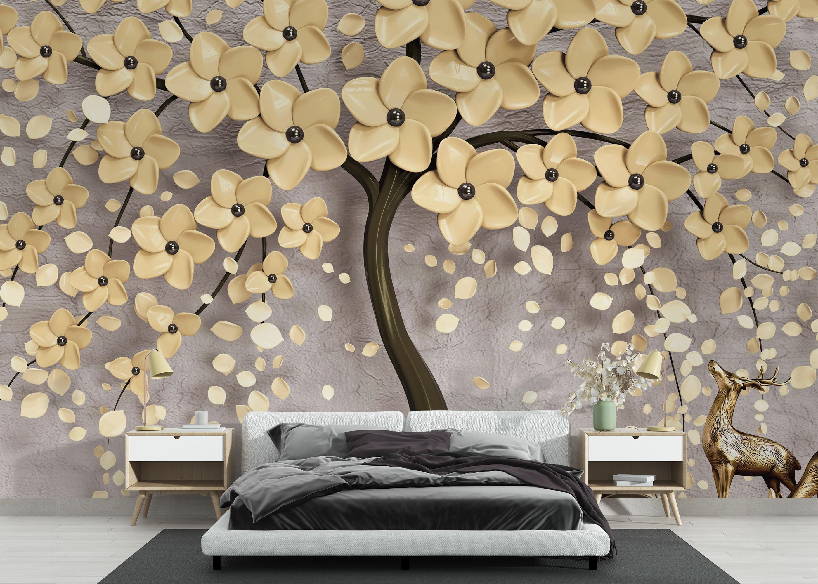 Fototapete Chocolate Flowers mockup 3