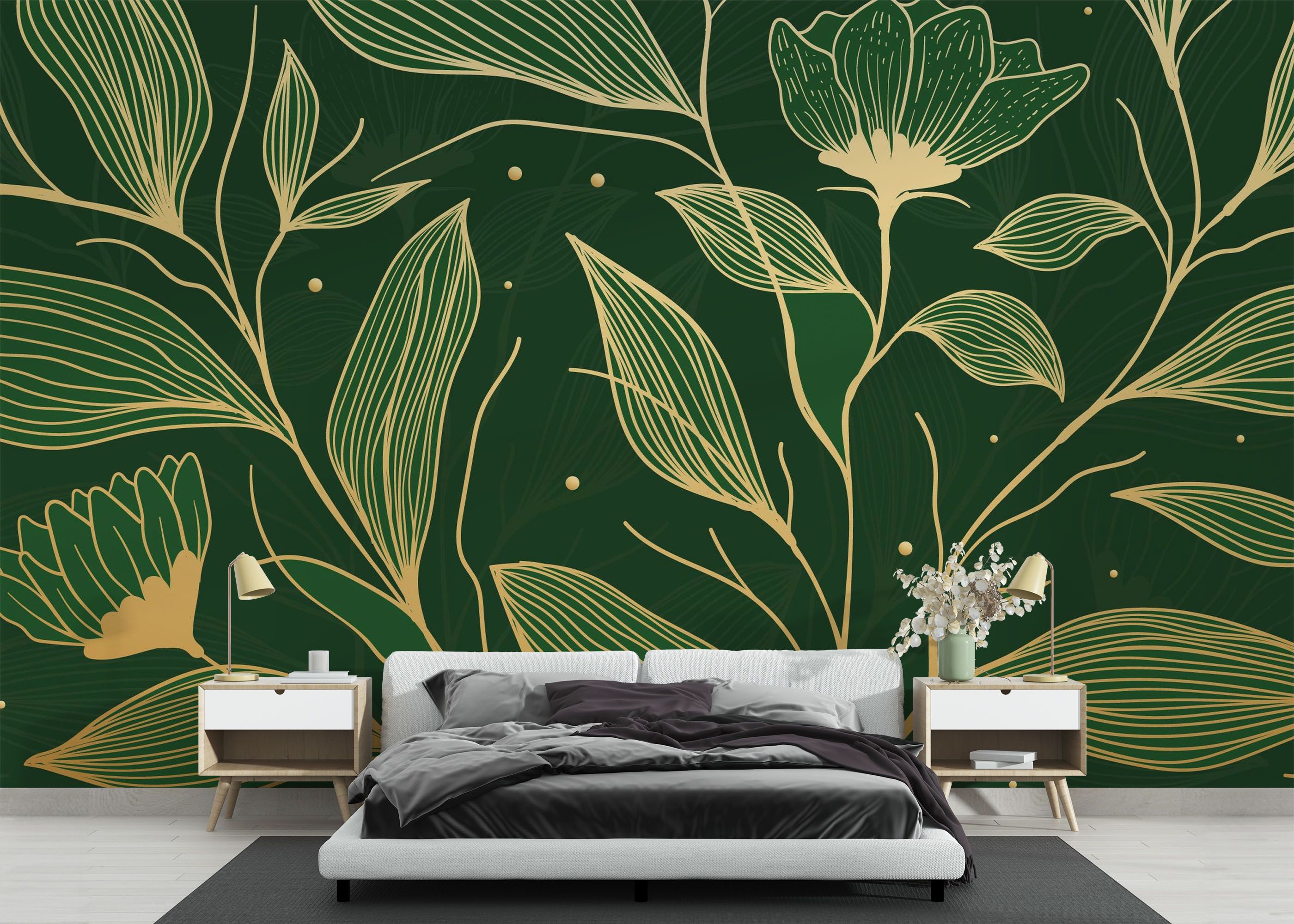 Cream Gold Green mockup 3