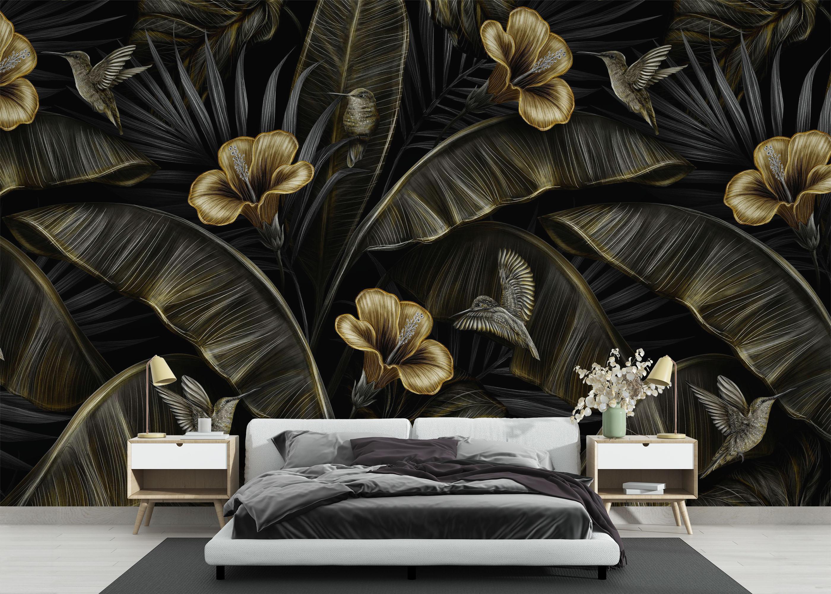 Fototapete Exotic Hummingbird mockup 3