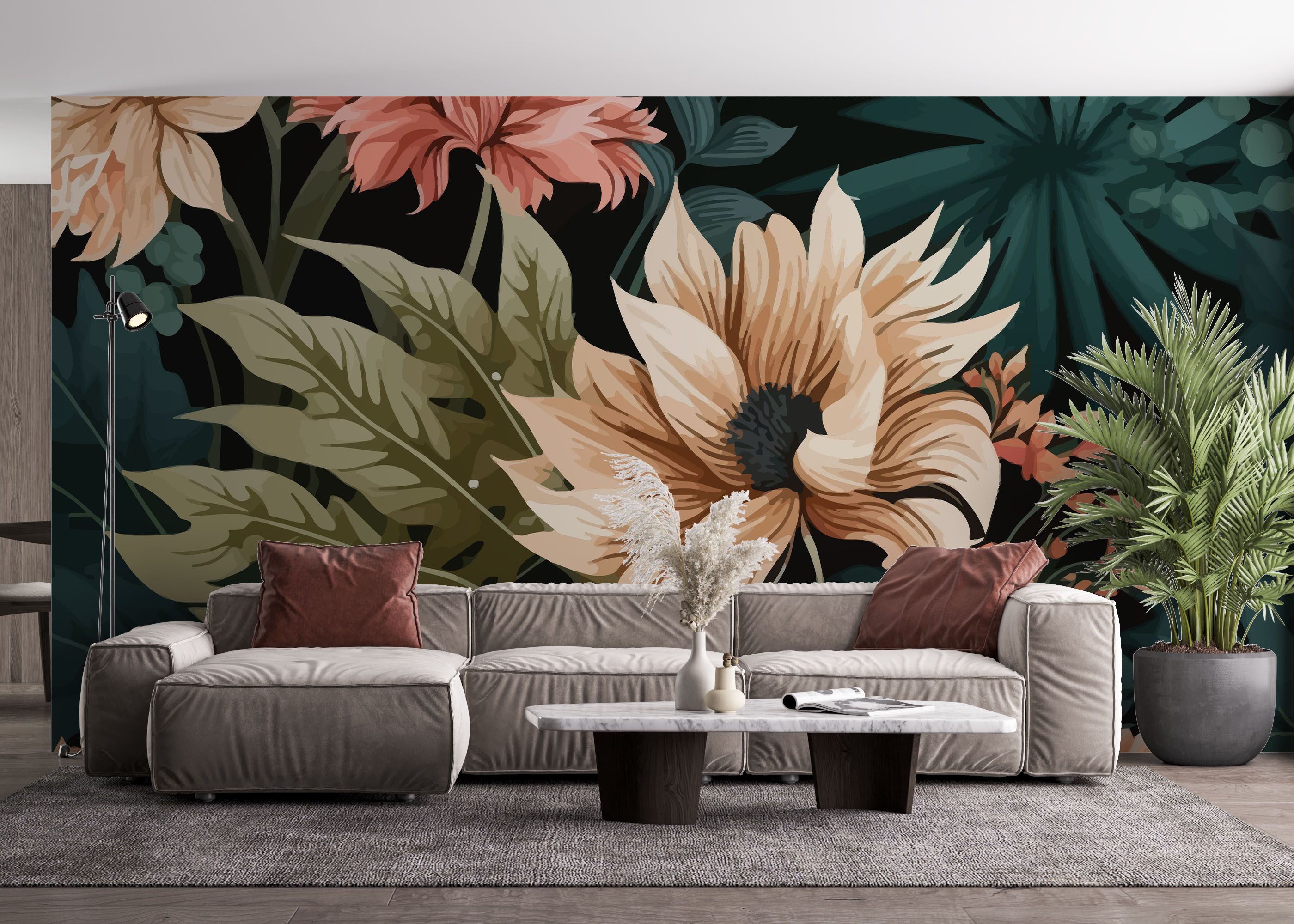 Beautiful Cream Flower mockup 4