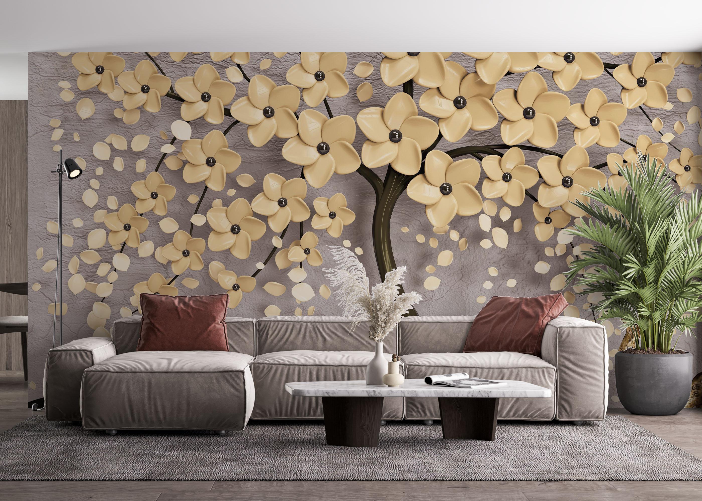 Fototapete Chocolate Flowers mockup 4