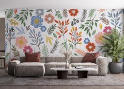 Colored Flower Pattern mockup 4