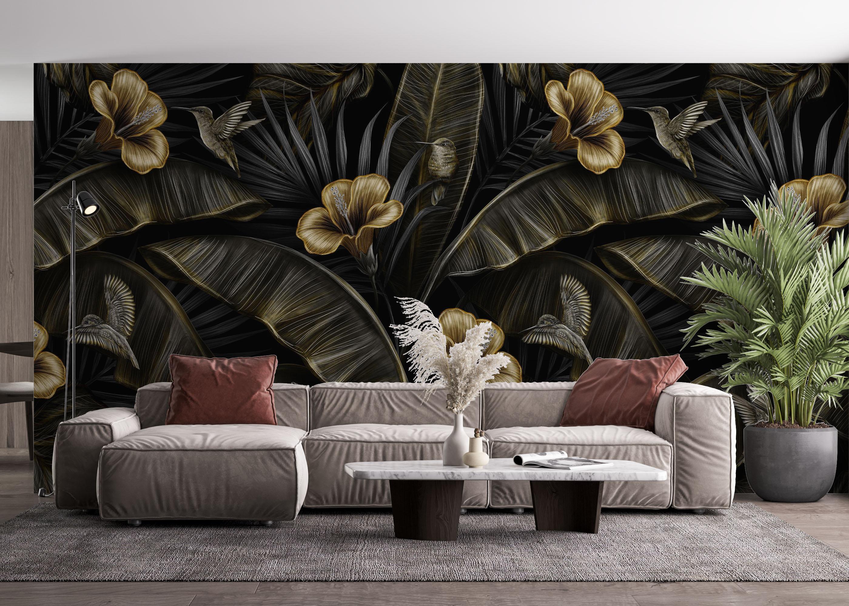 Fototapete Exotic Hummingbird mockup 4