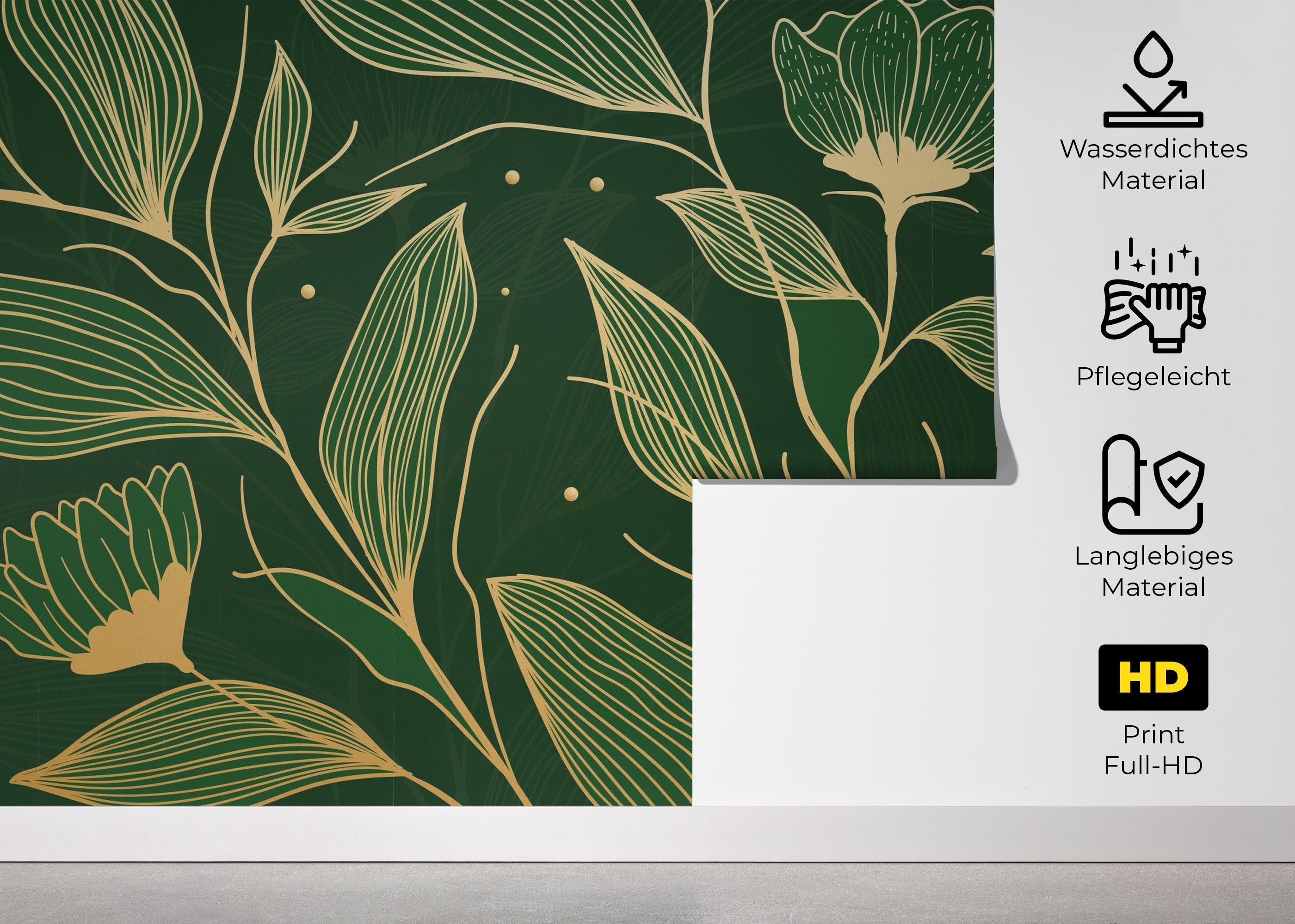 Cream Gold Green mockup 5