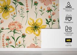 Yellow Pink Flower mockup 5