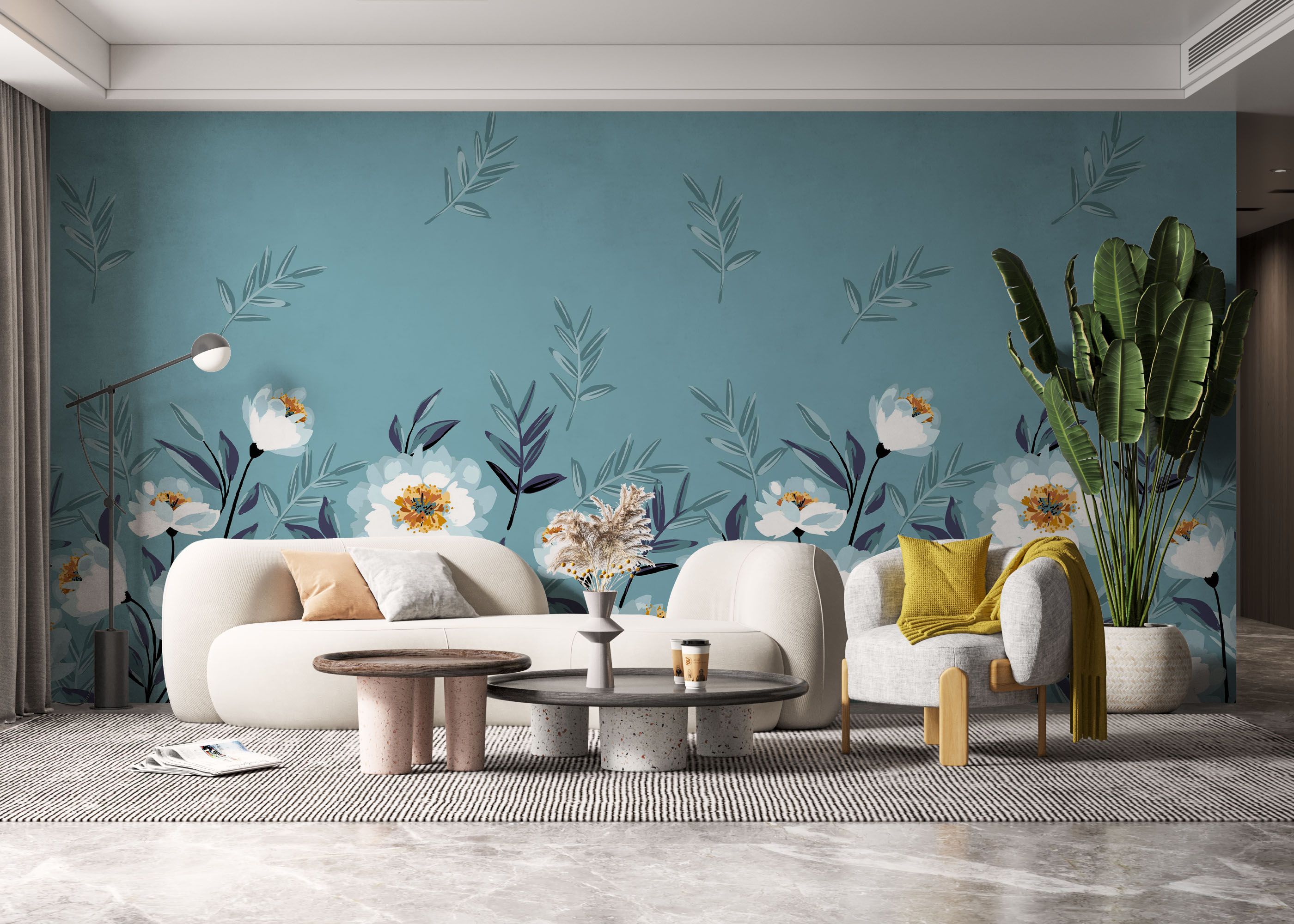 Baby Blue Flower mockup 6