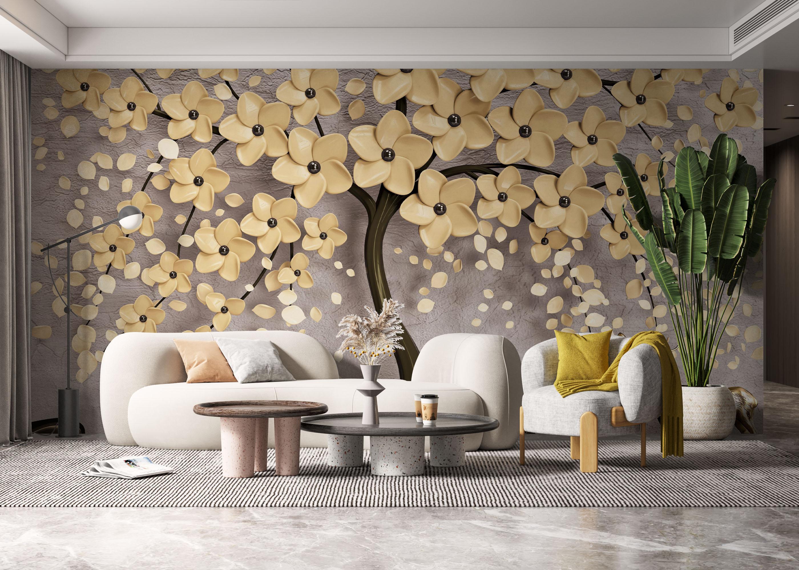 Fototapete Chocolate Flowers mockup 6