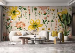 Yellow Pink Flower mockup 6