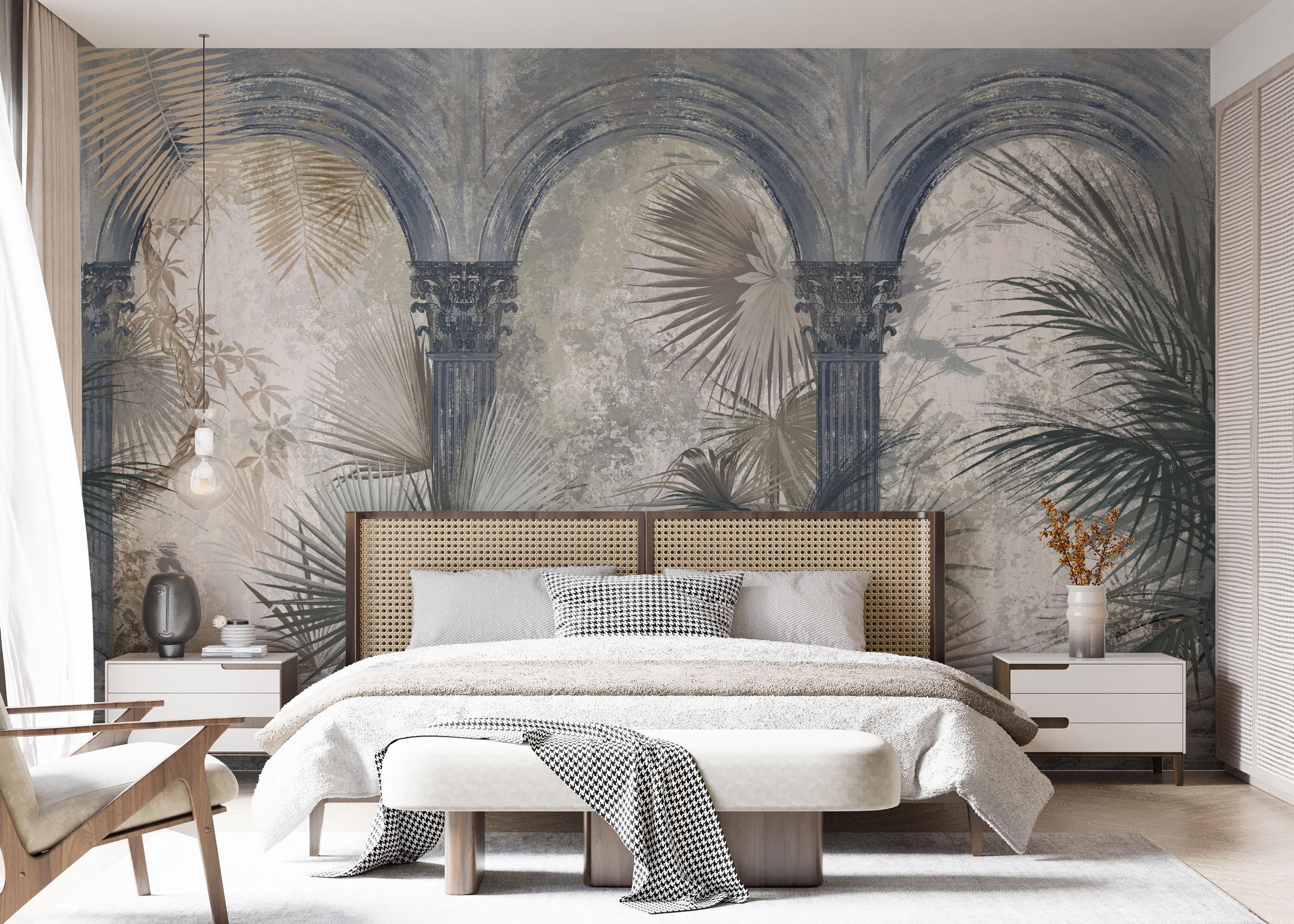 Fototapete Blue Greek Colums mockup 7