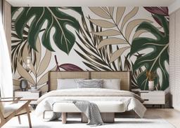 Burgundy Green Leaf mockup 7