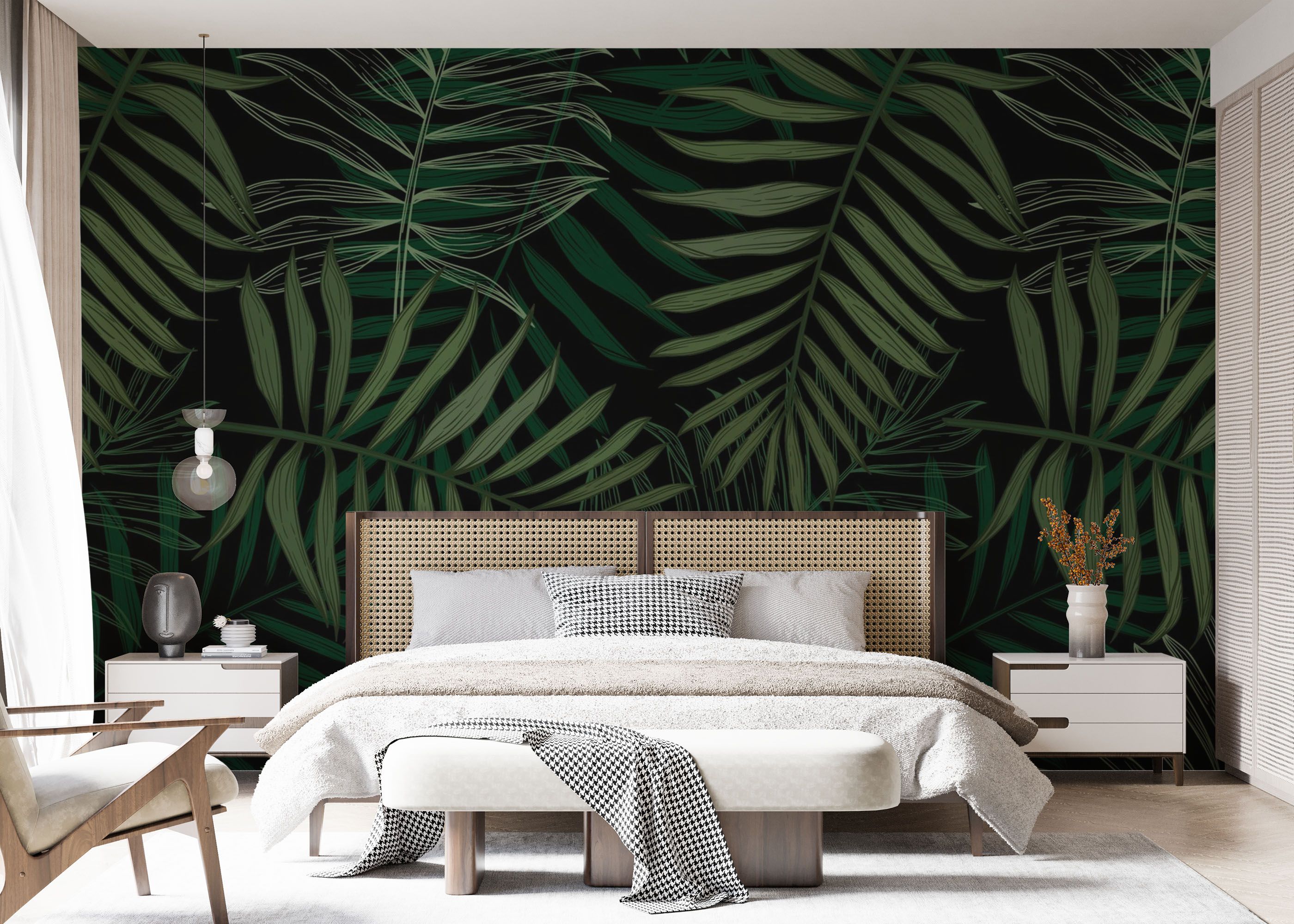 Green Leaves Drawing mockup 7