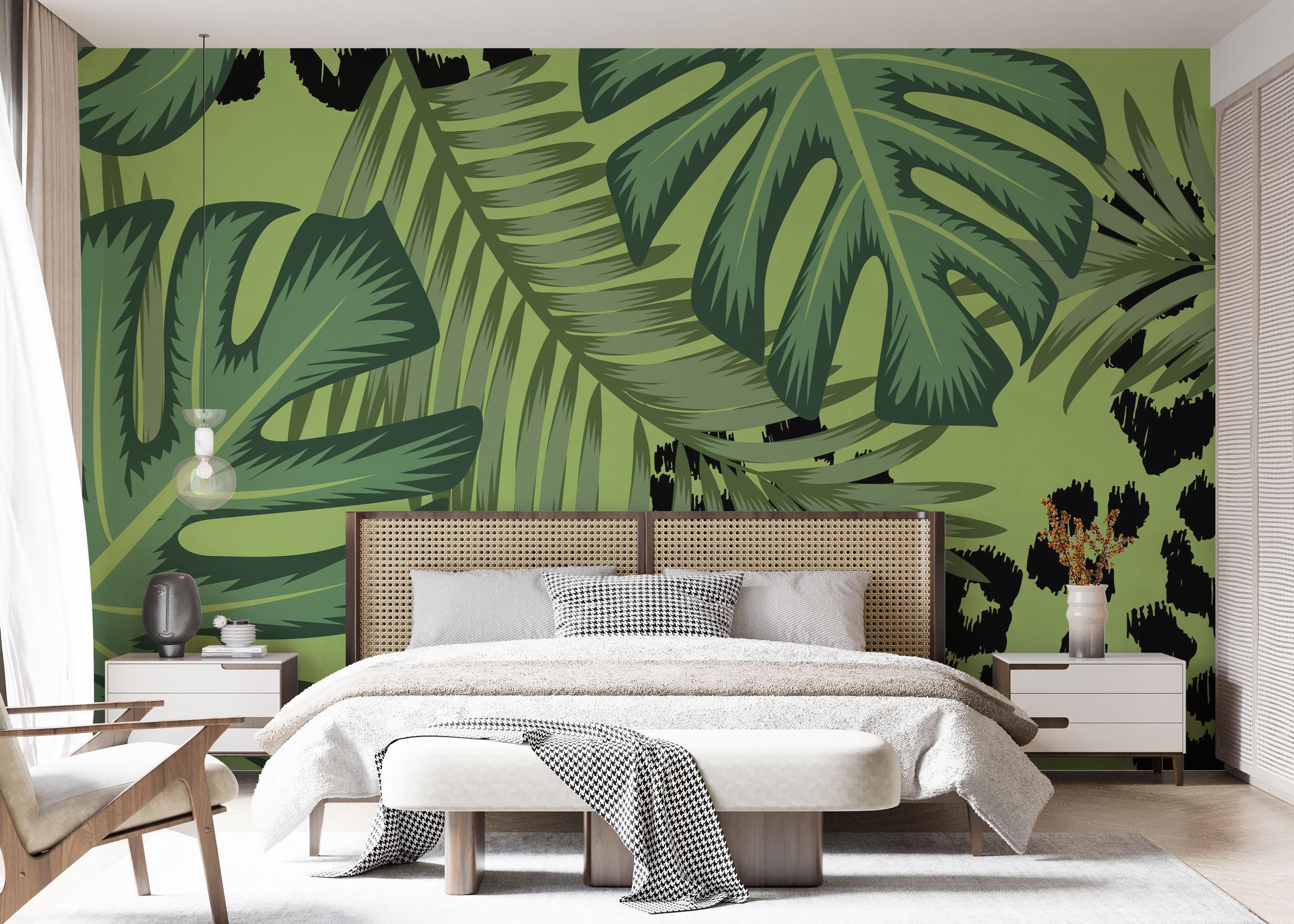 Fototapete Leaf Leopard Art mockup 7