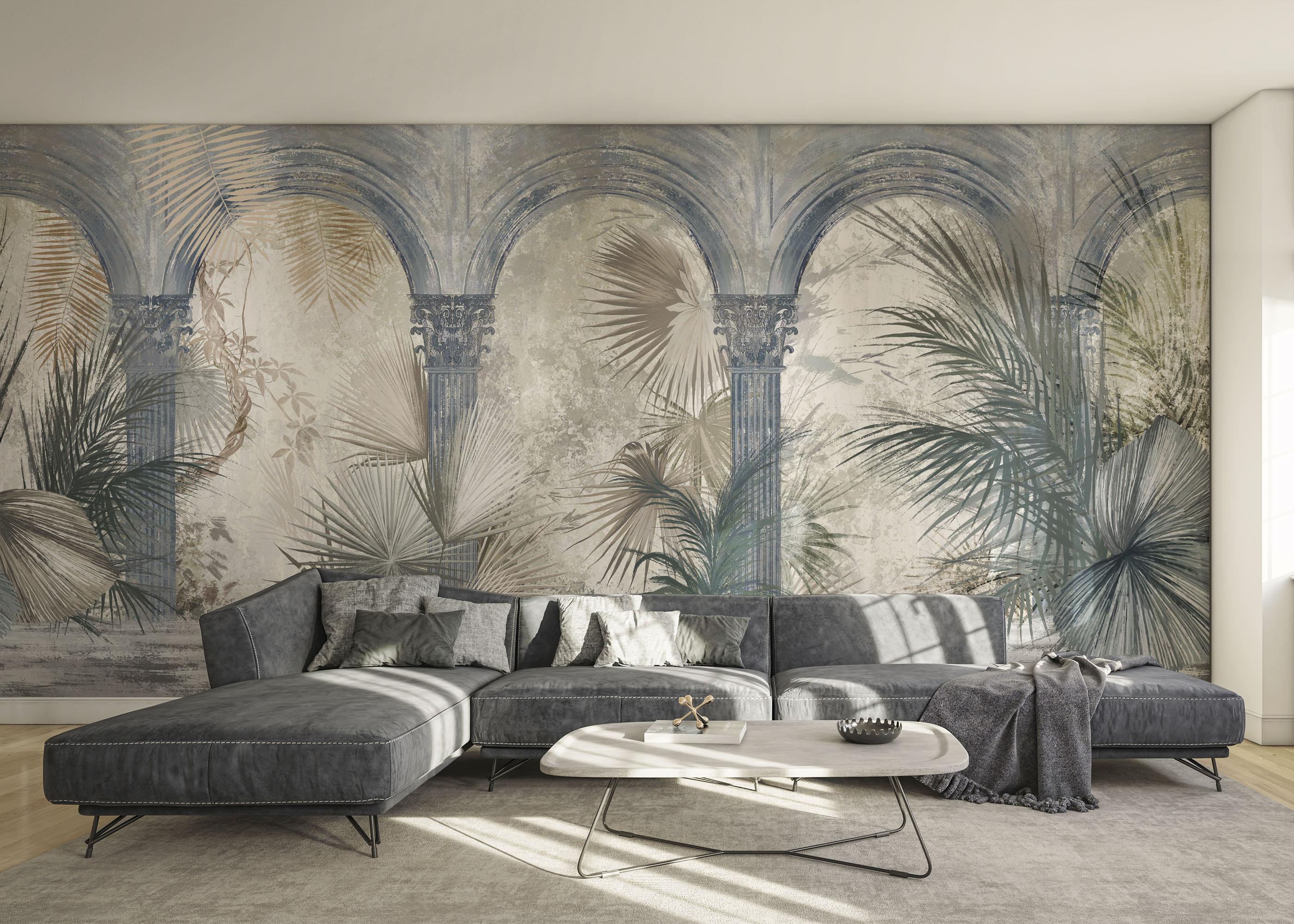 Fototapete Blue Greek Colums mockup 0