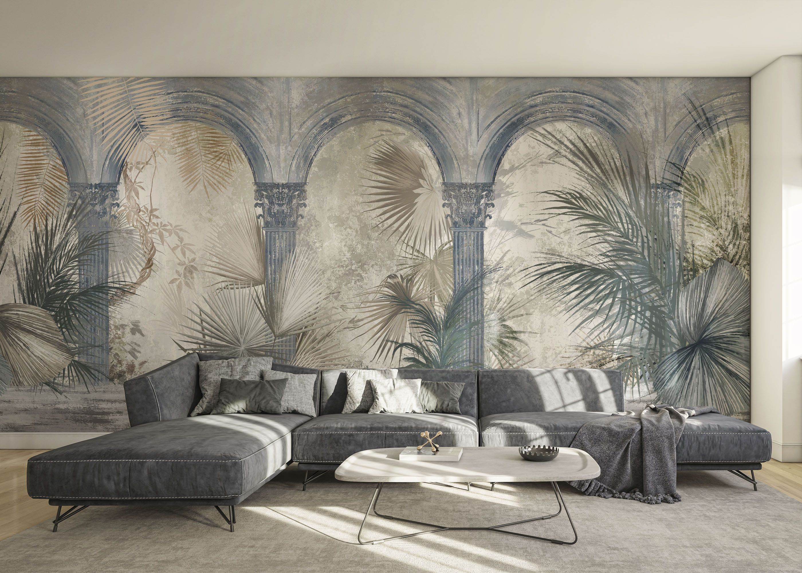 Blue Greek Colums mockup 0