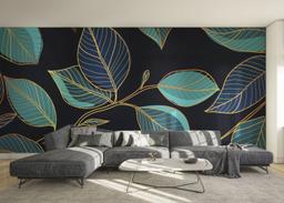 Blue Shades Leaves mockup 0