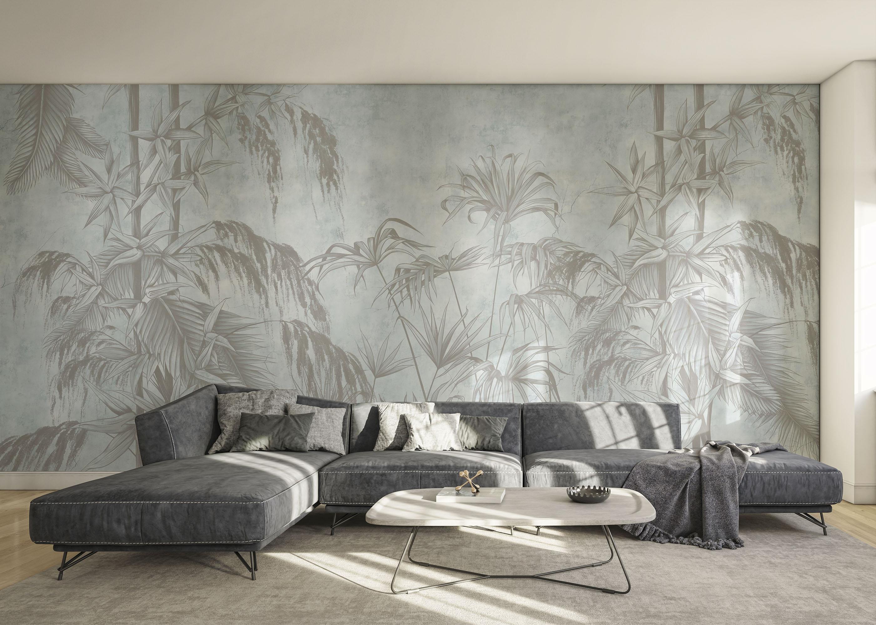 Fototapete Blue Sketch mockup 0