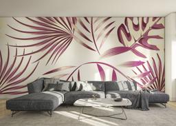 Cream Purple Leaves mockup 0