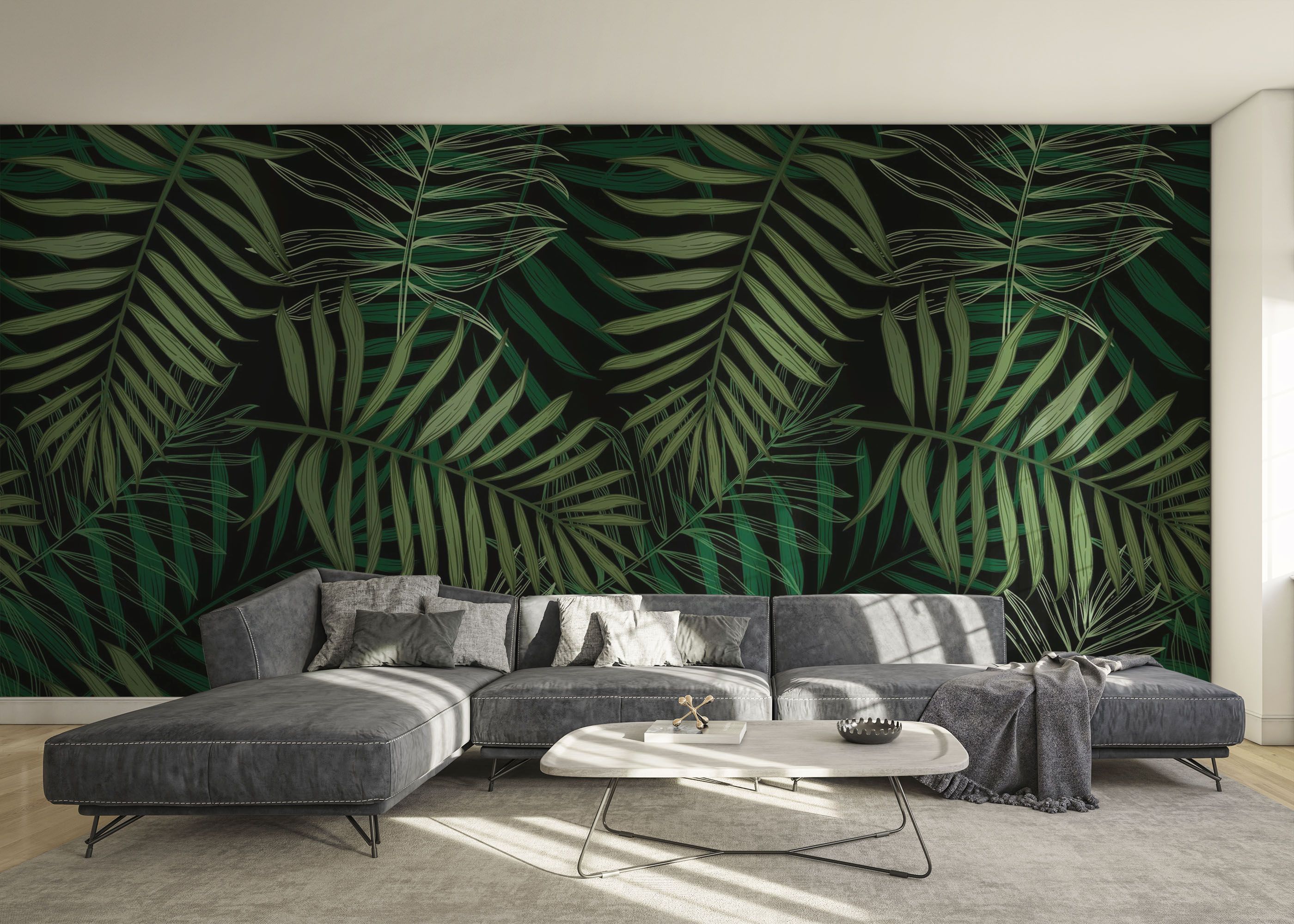 Green Leaves Drawing mockup 0