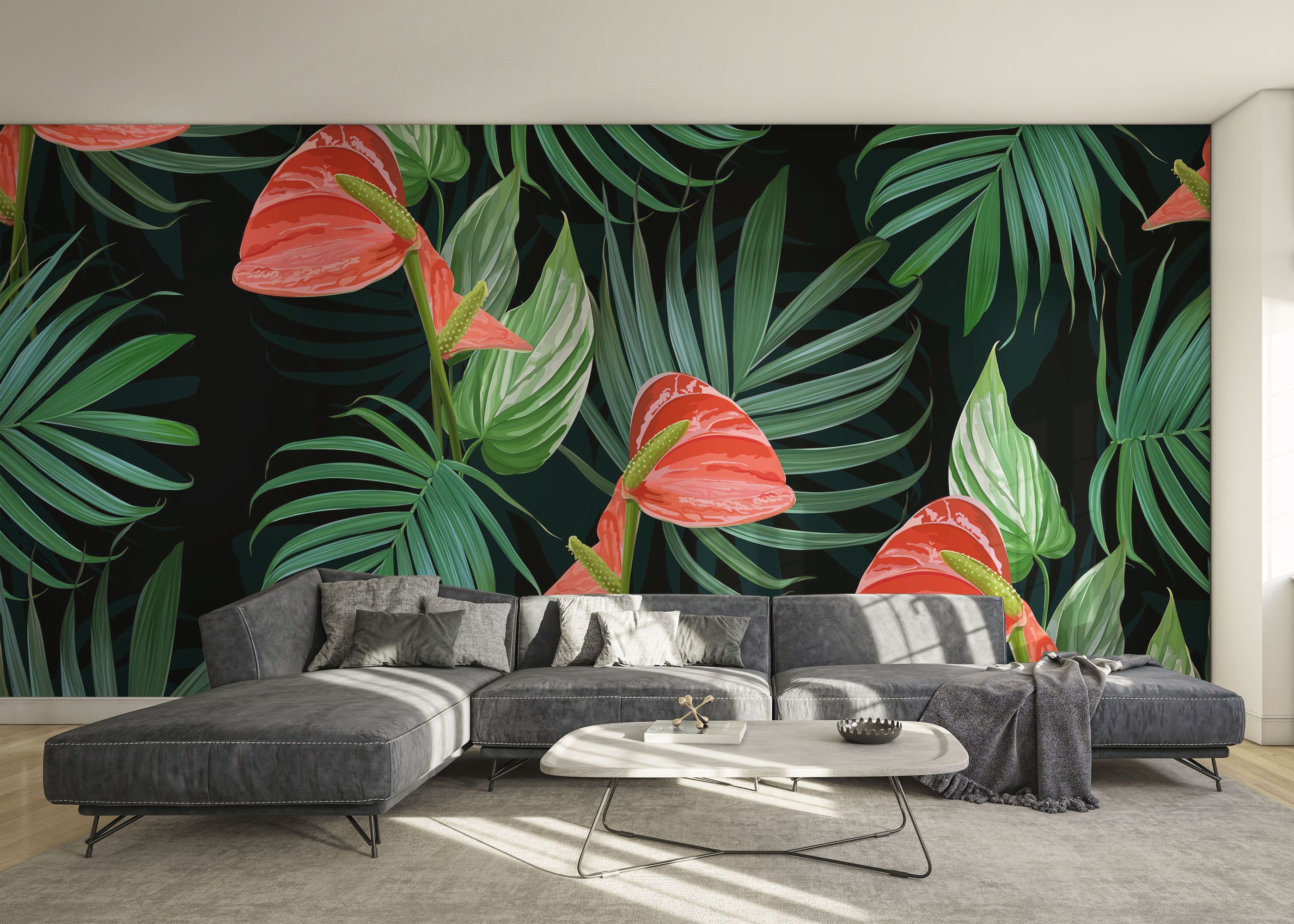 Realistic Tropical Leaf mockup 0