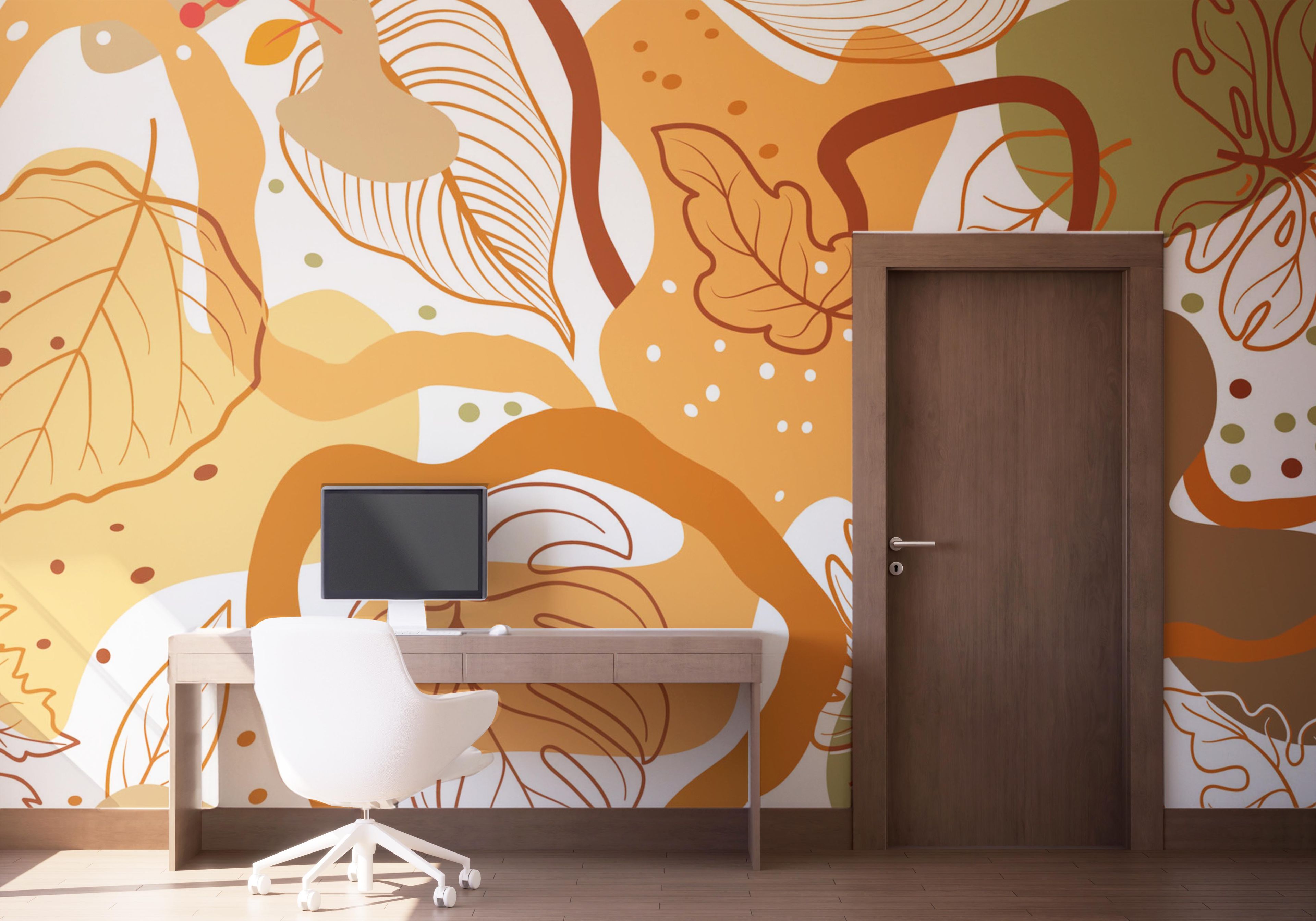 Autumn Leaf Pattern mockup 1