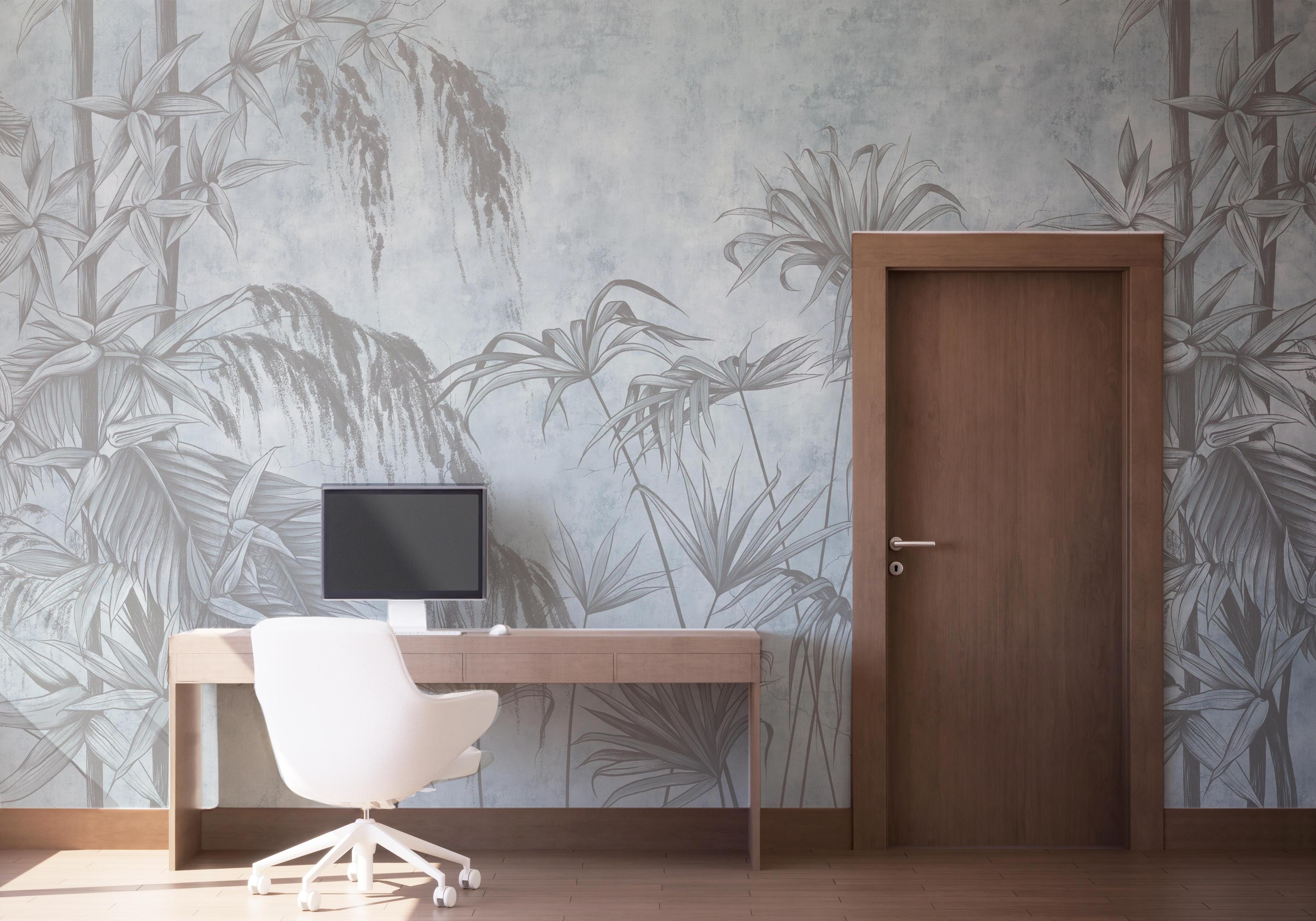 Fototapete Blue Sketch mockup 1