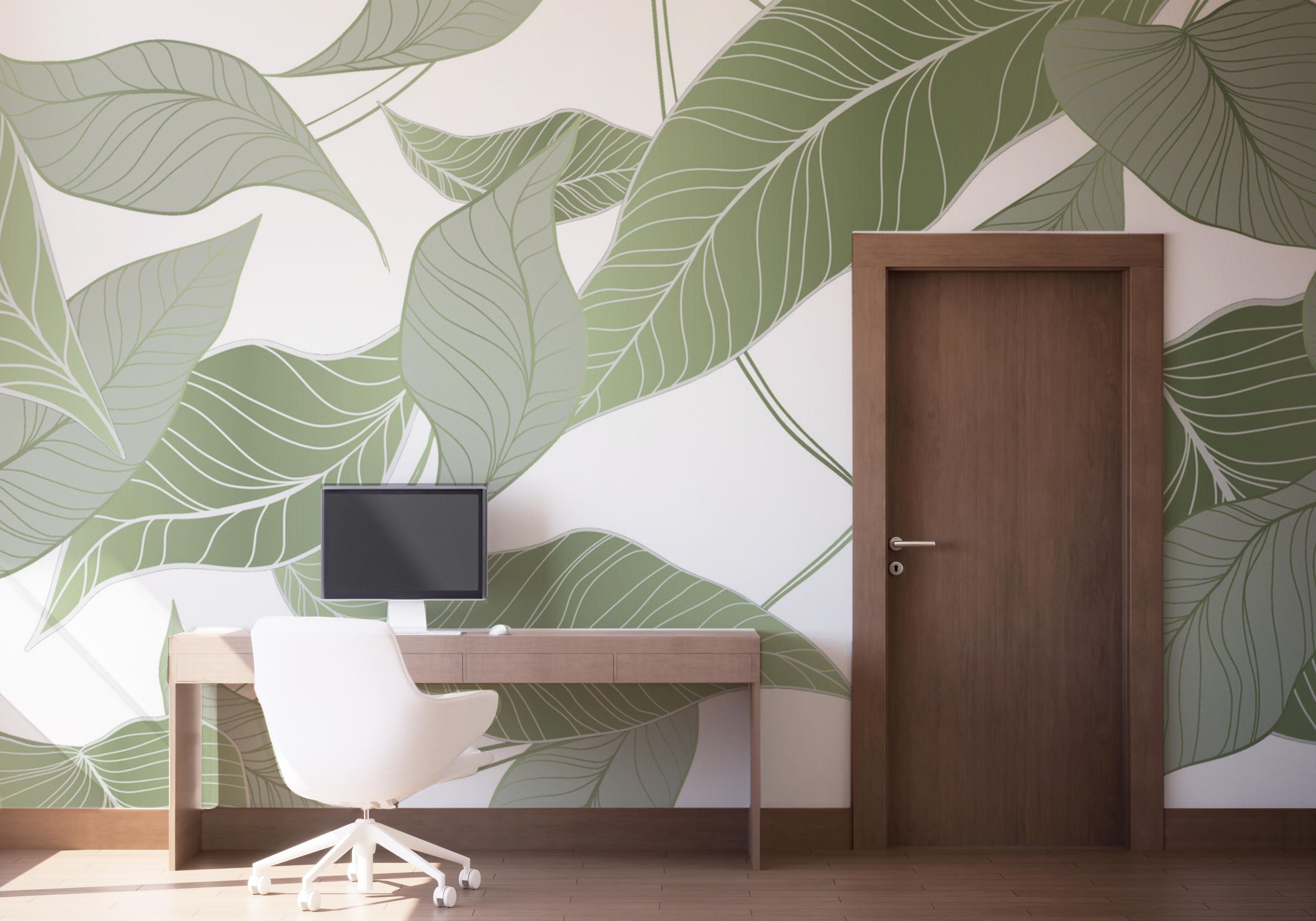 Botanical Leaf Art mockup 1