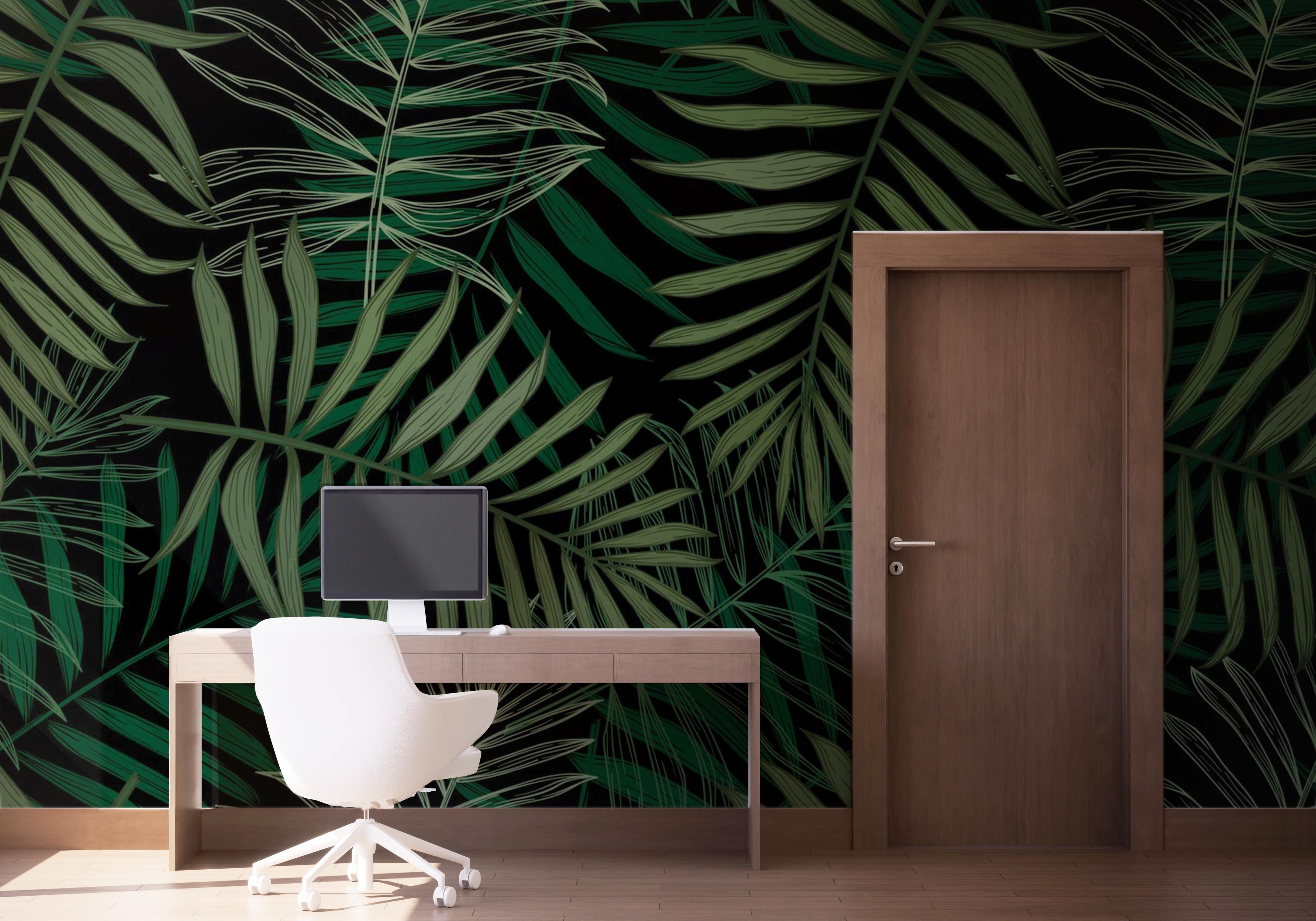 Green Leaves Drawing mockup 1