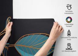 Blue Shades Leaves mockup 2