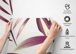 Cream Purple Leaves mockup 2