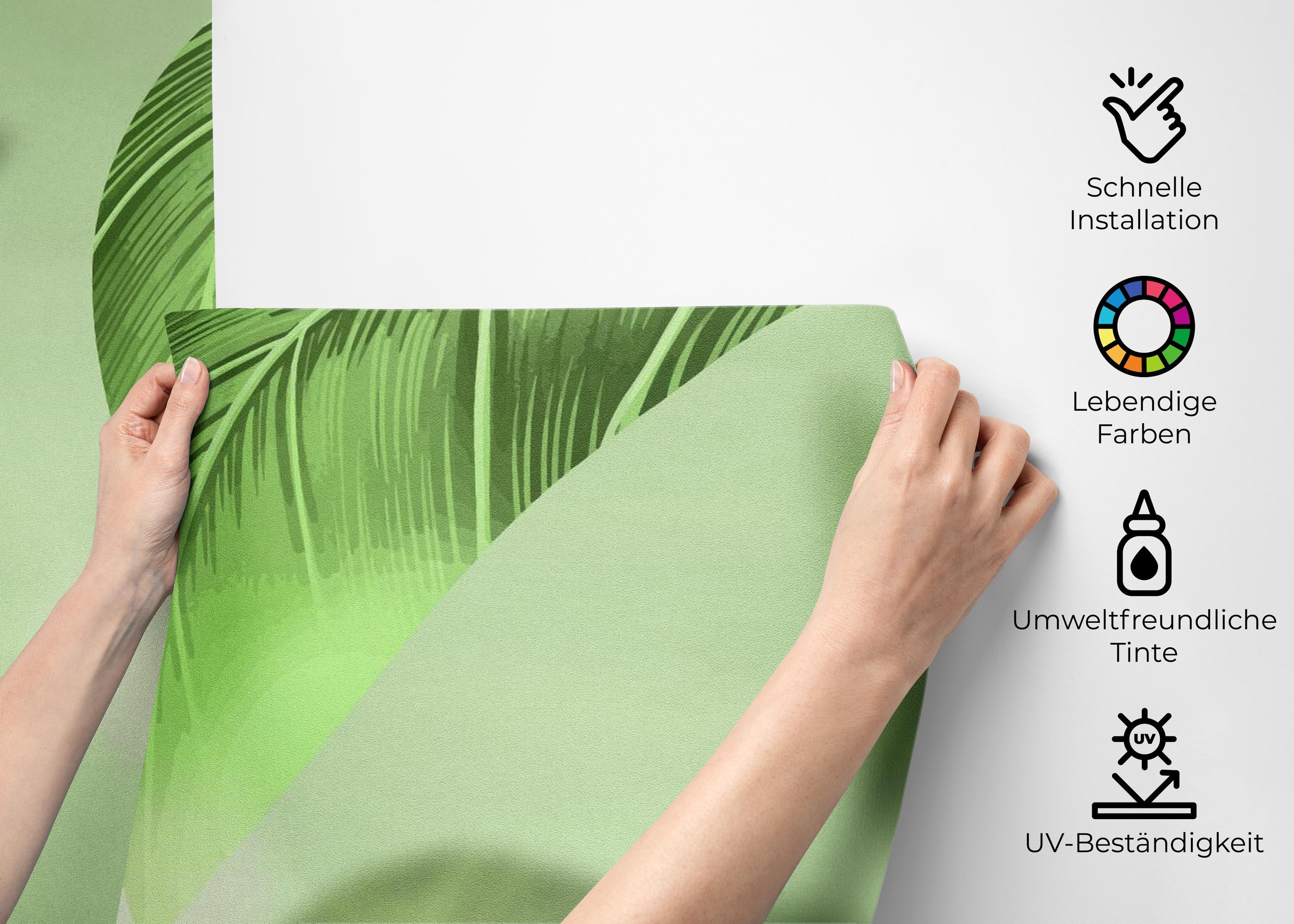 Fototapete Floating Pretty Leaf mockup 2