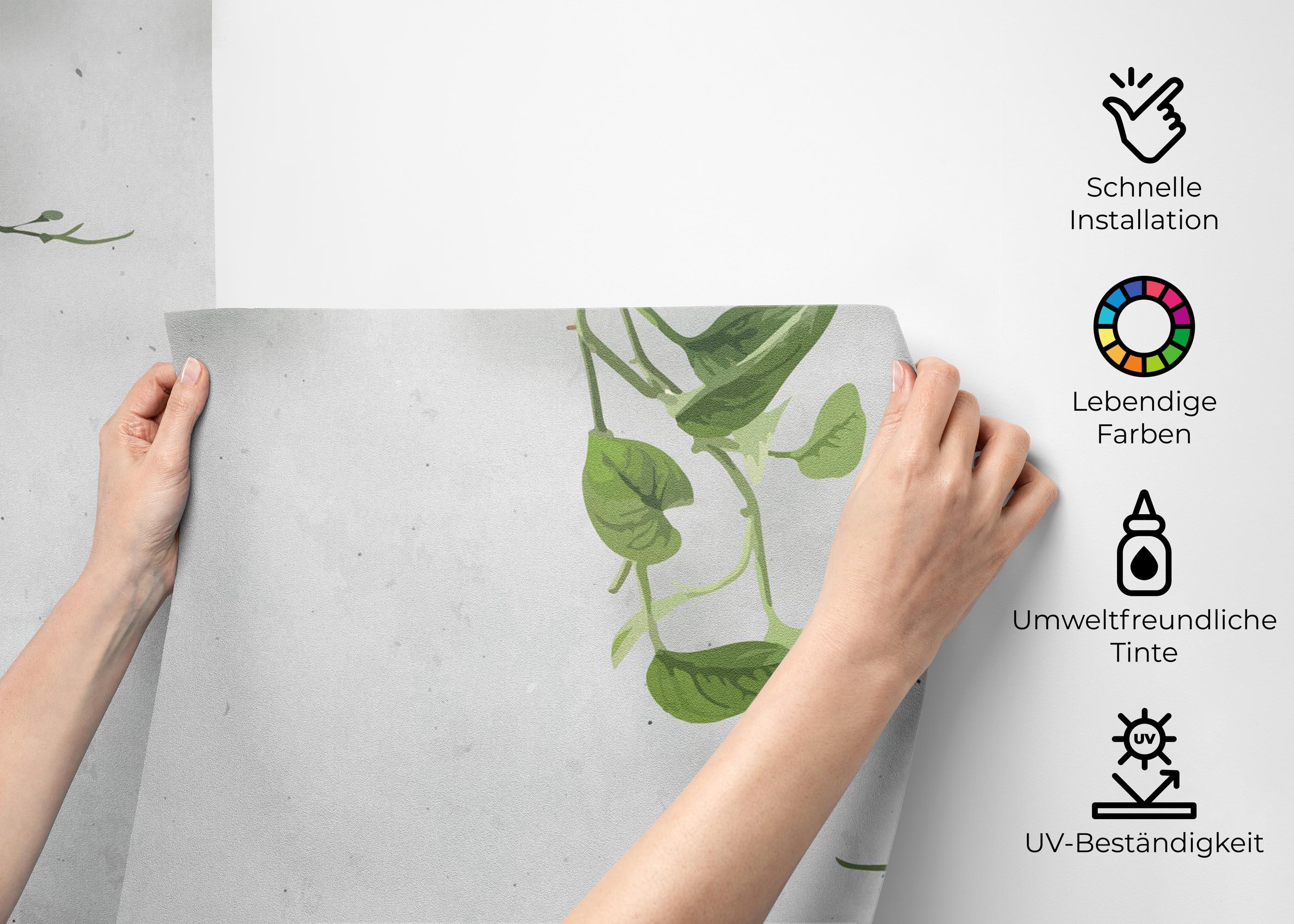 Fototapete Pretty Leaves Falling mockup 2