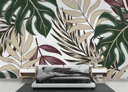 Burgundy Green Leaf mockup 3