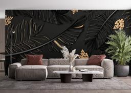 Black Gold Leaf Art mockup 4